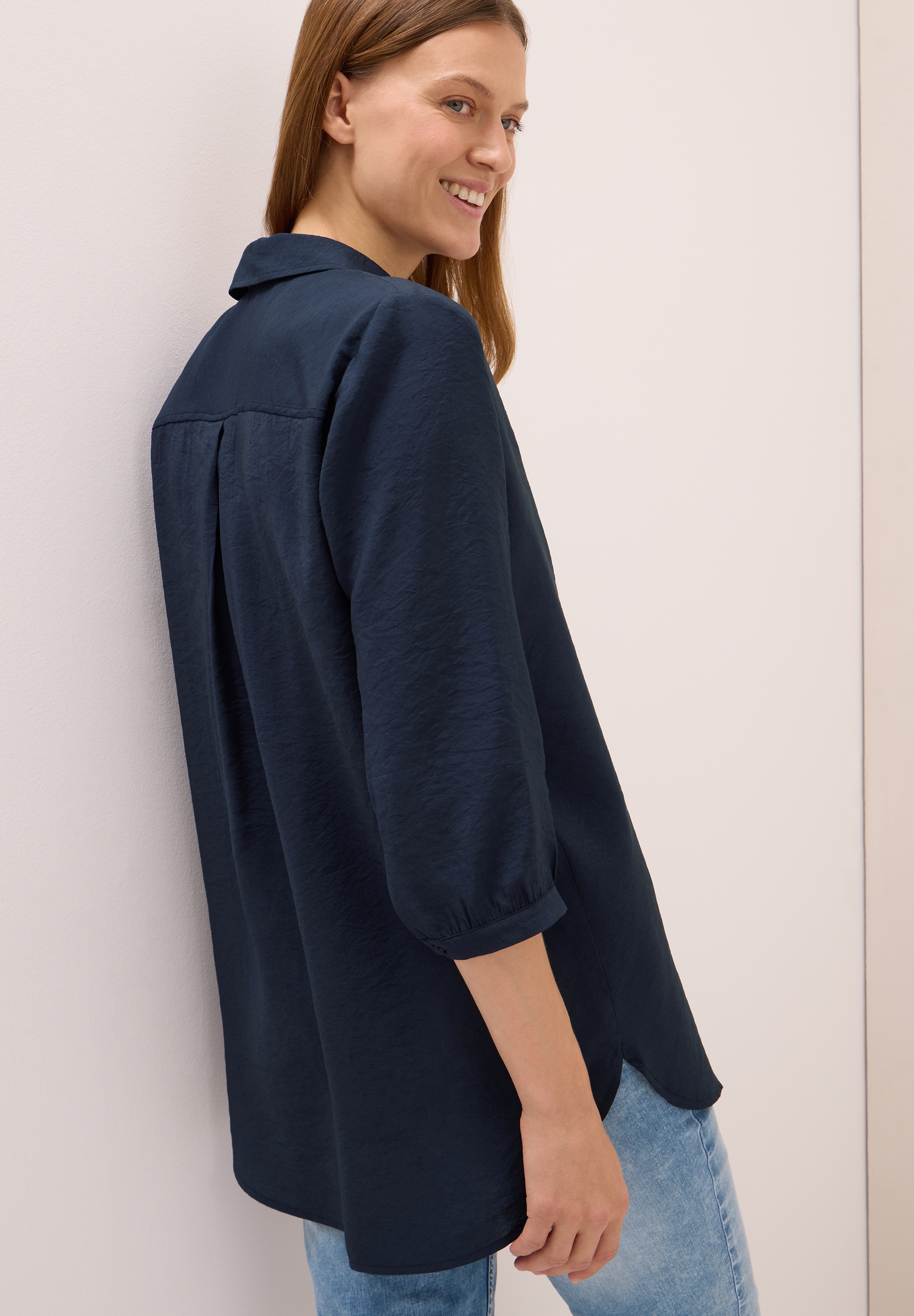 Cecil Klassische Bluse, mit abgerundetem Saum