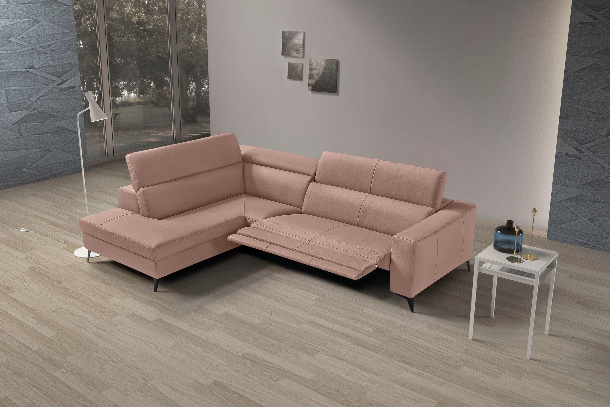 Egoitaliano Ecksofa "Edith, Designsofa mit hohem Sitzkomfort, L-Form" inkl. günstig online kaufen