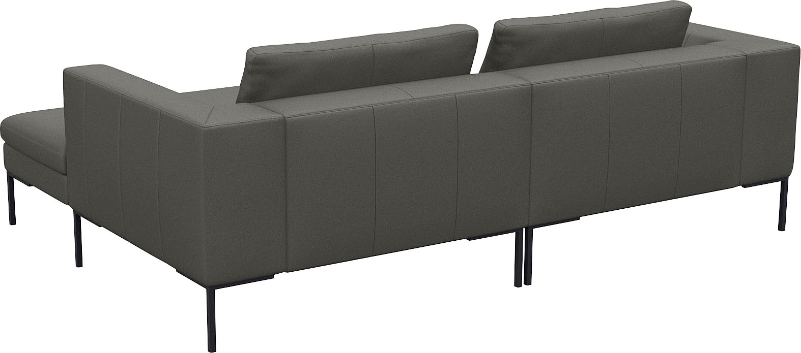 FLEXLUX Ecksofa »Loano, superbequemer Sitzkomfort durch Kaltschaum im Sitz, L-Form«, modernes Sofa, frei im Raum stellbar, lose Kissen, hoher Fuß