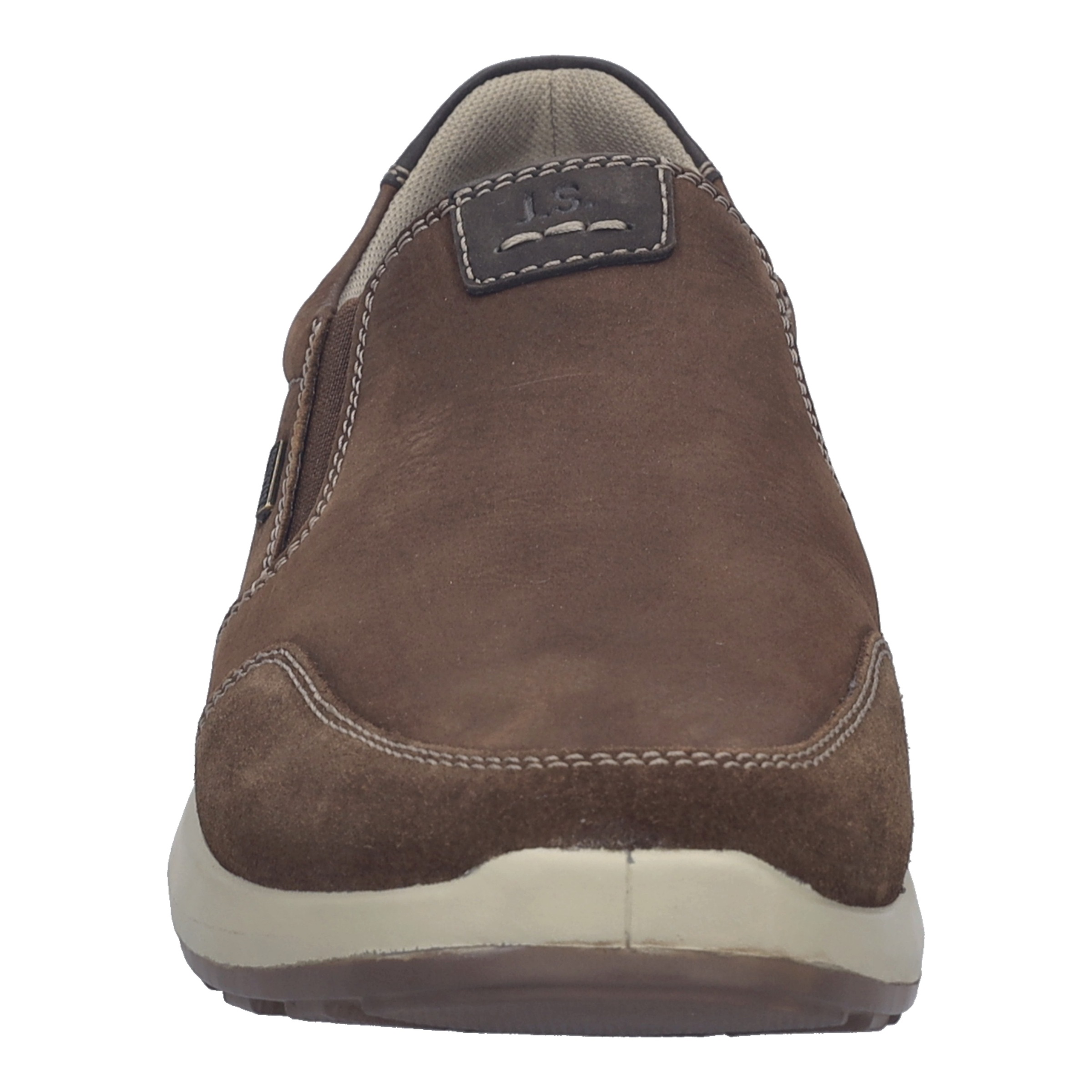 Slipper JOSEF SEIBEL "Marley 52", Herren, Gr. 43, braun kombiniert, Nubukleder, Veloursleder, Schuhe Slipper, Sneaker, Schlupfschuh mit wasserabweisender TEX-Ausstattung, G-Weite 6