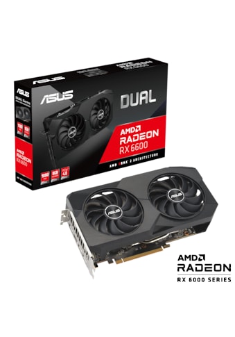 Grafikkarte »DUAL-RX6600-8G-V2«, 8 GB, GDDR6