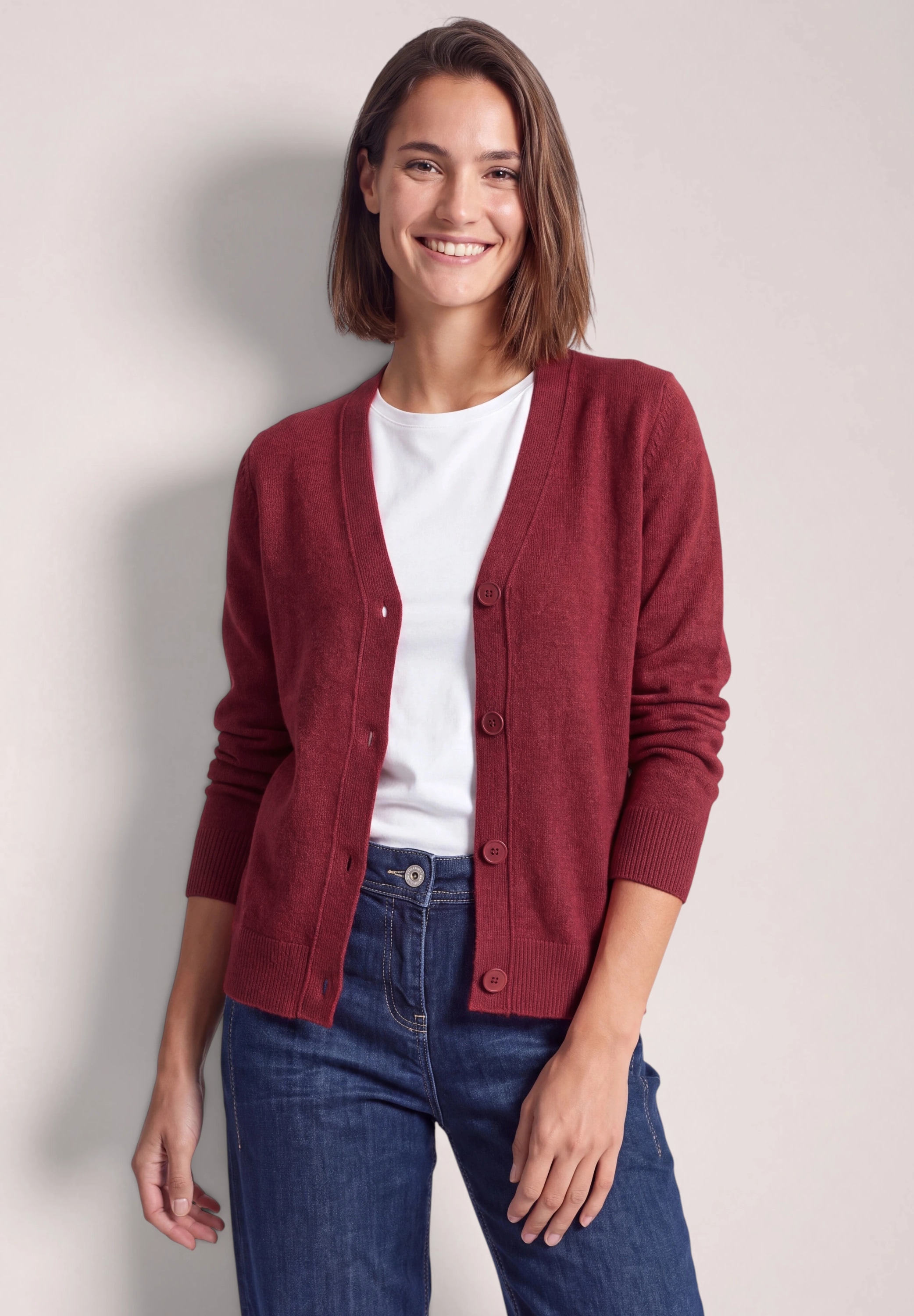 Cecil Cardigan in Unifarbe