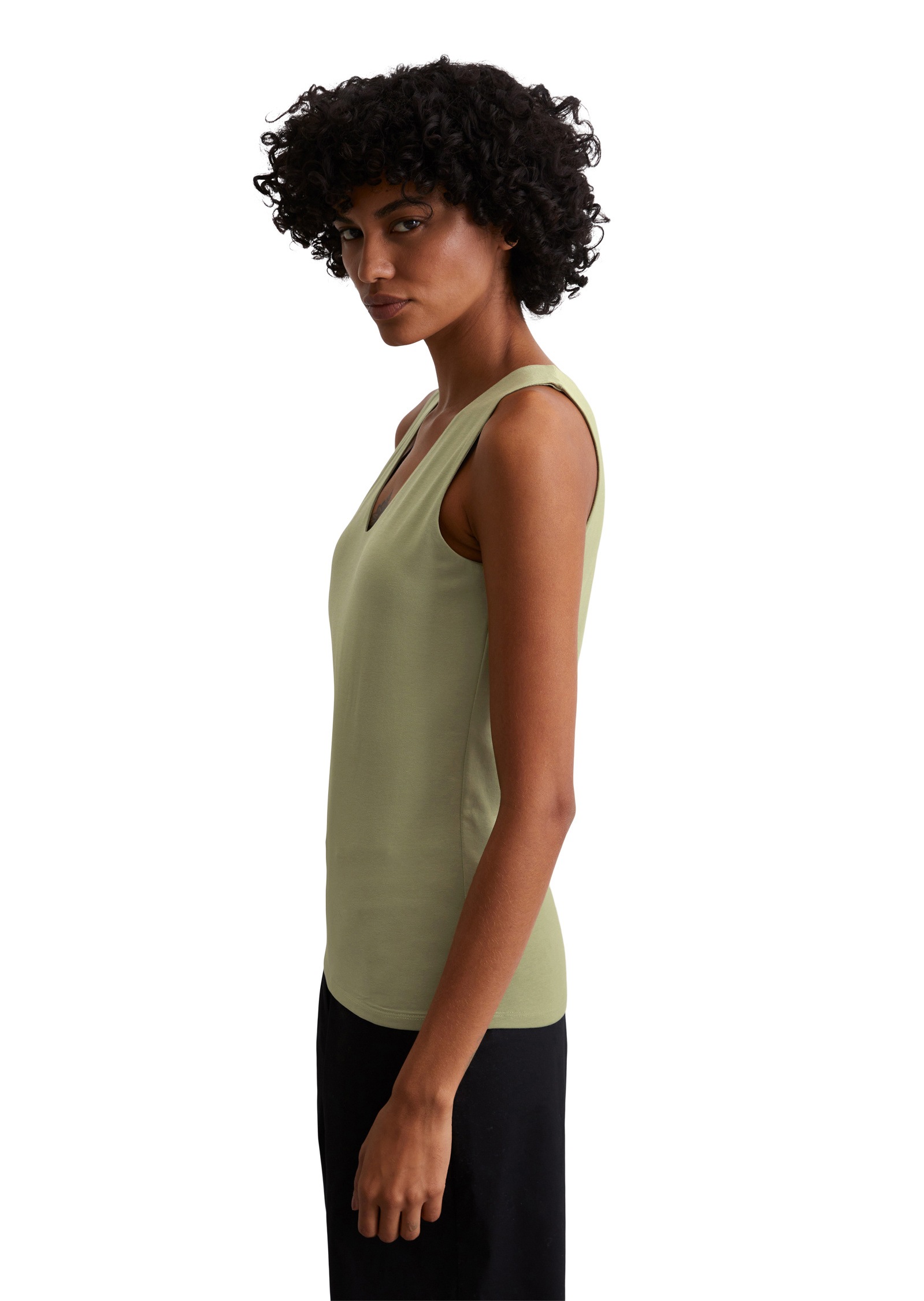 Marc OPolo T-Shirt "aus Organic-Cotton-Stretch-Jersey" günstig online kaufen