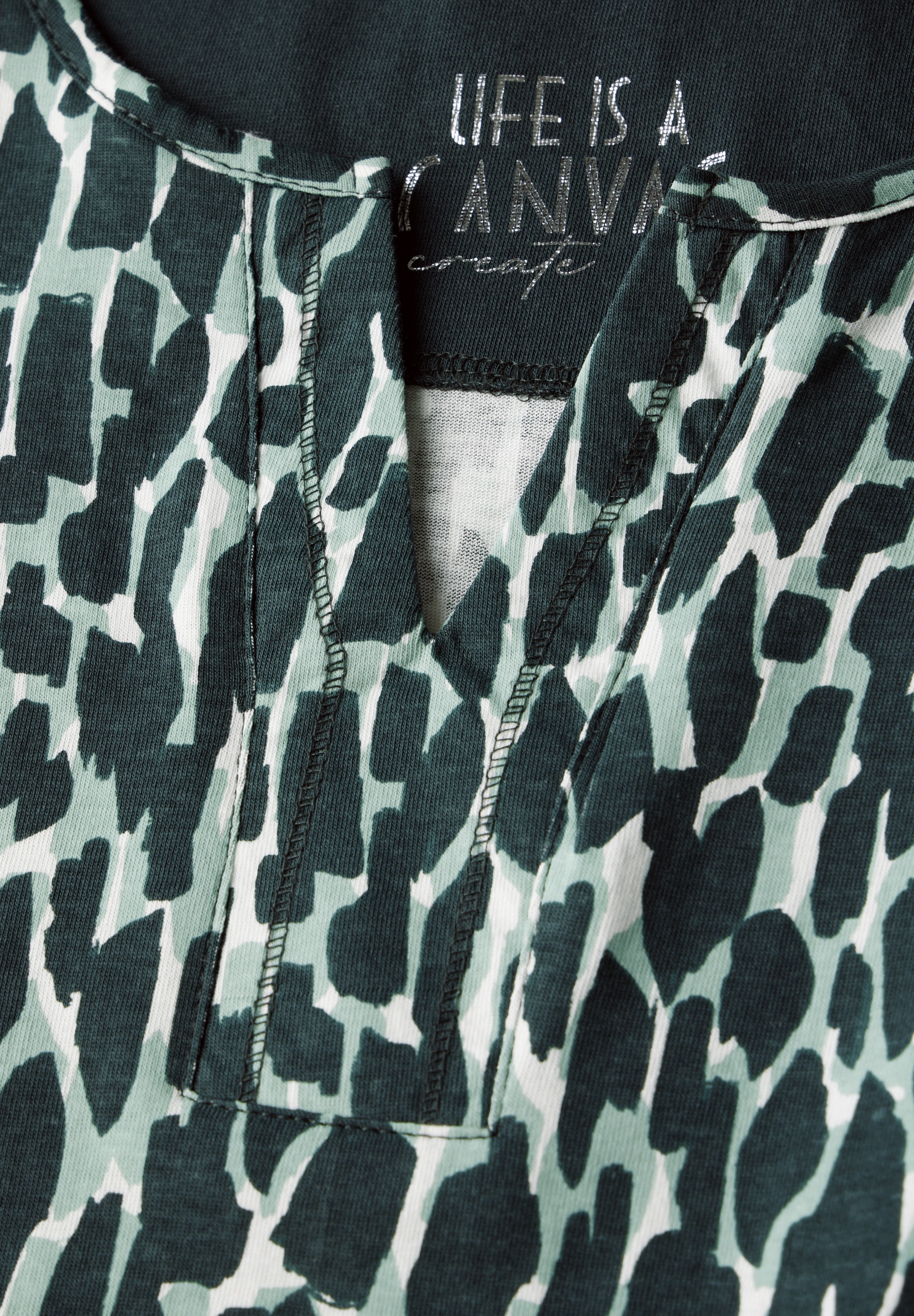 Cecil 3/4-Arm-Shirt, aus reiner Baumwolle