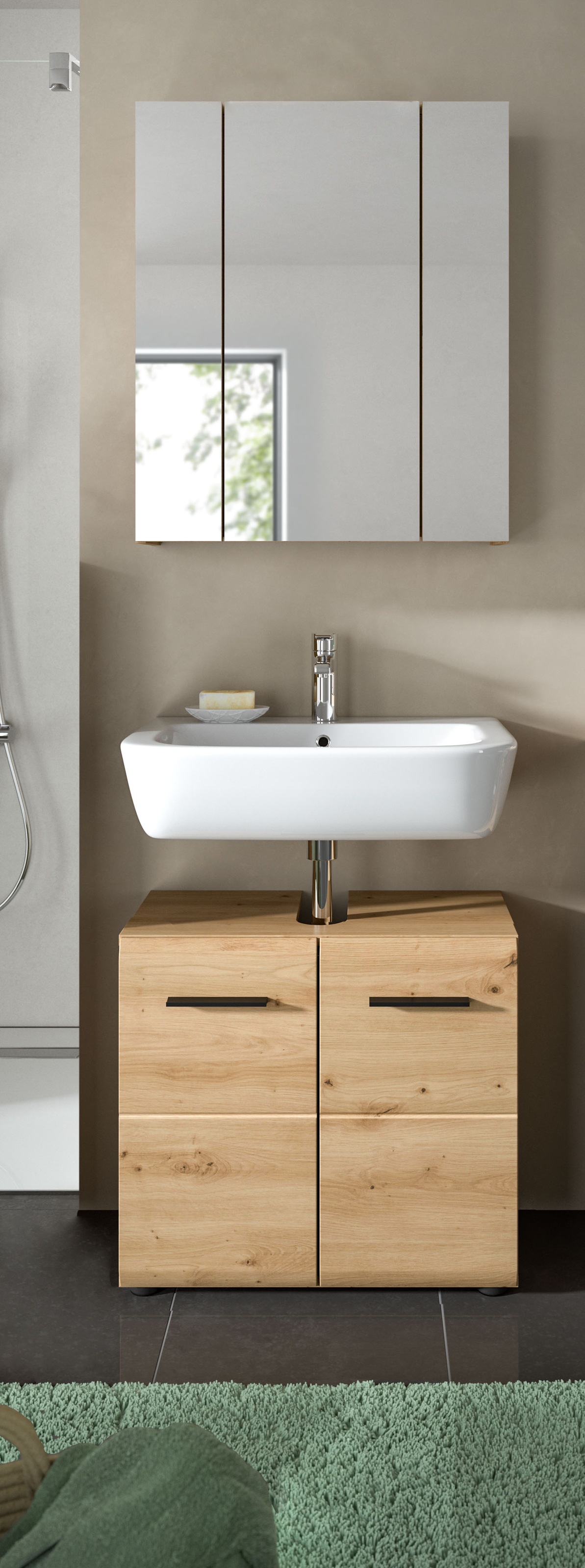 welltime Badmöbel-Set "FLORENZ, TOPSELLER, 2-teilige Badkombination, hochwe günstig online kaufen