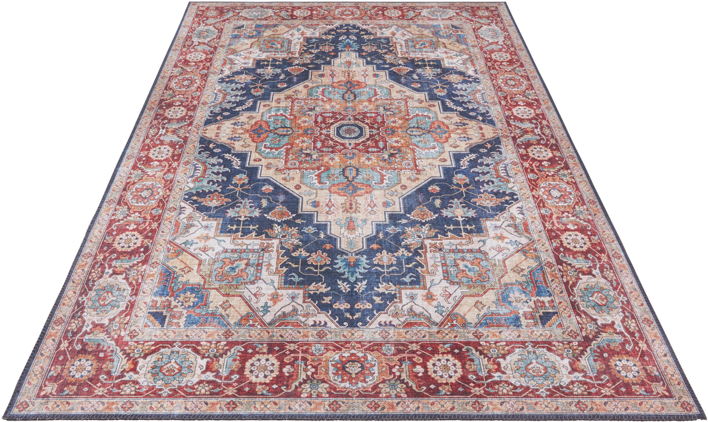 NORTHRUGS Teppich »Sylla«, rechteckig, 5 mm Höhe, Orientalisch, Läufer, Vintage, Wohnzimmer, Schlafzimmer, Esszimmer