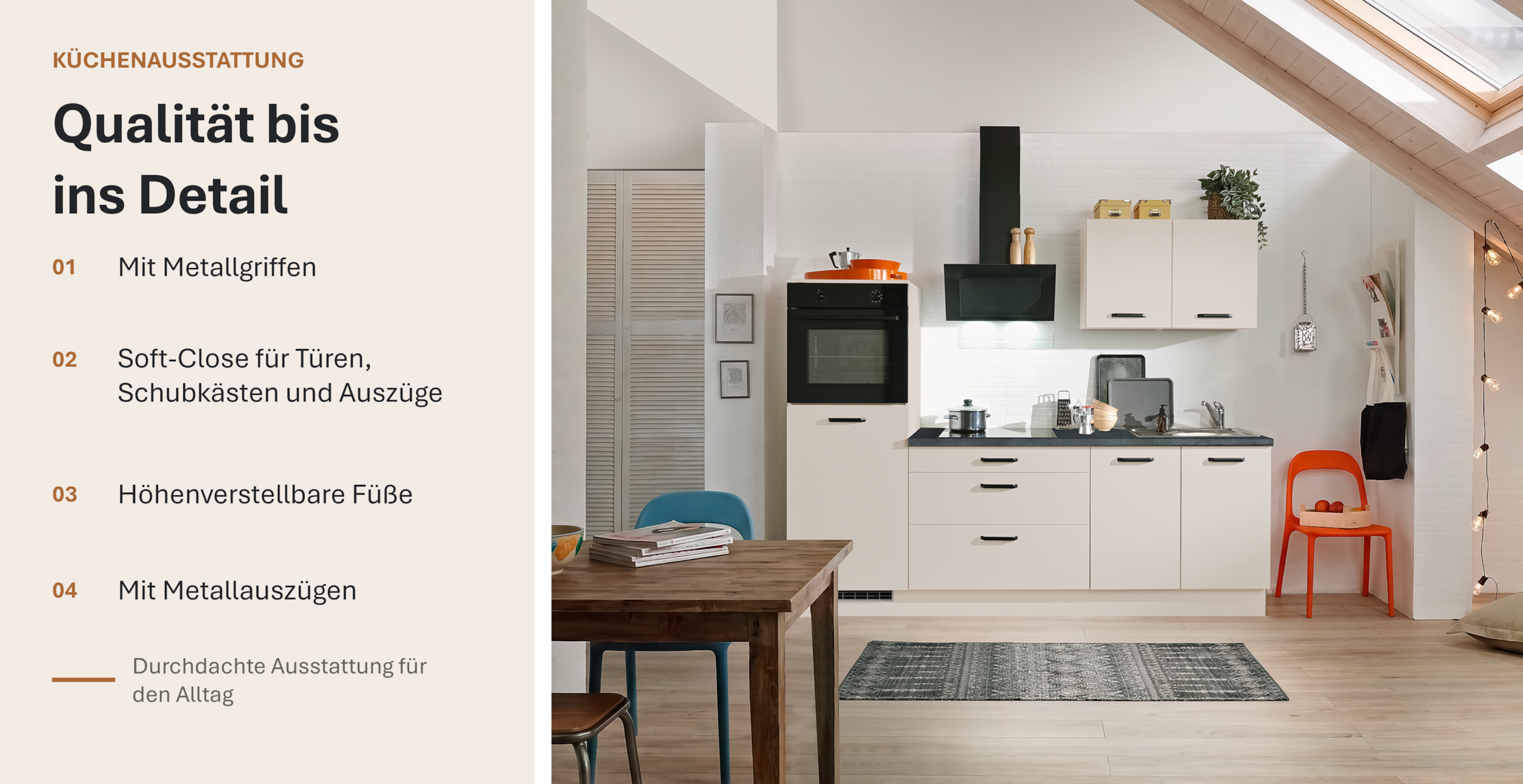 wiho Küchen Küchenzeile »Compact« Breite 240cm, wahlweise mit Geräten (ohne Kühlschrank))