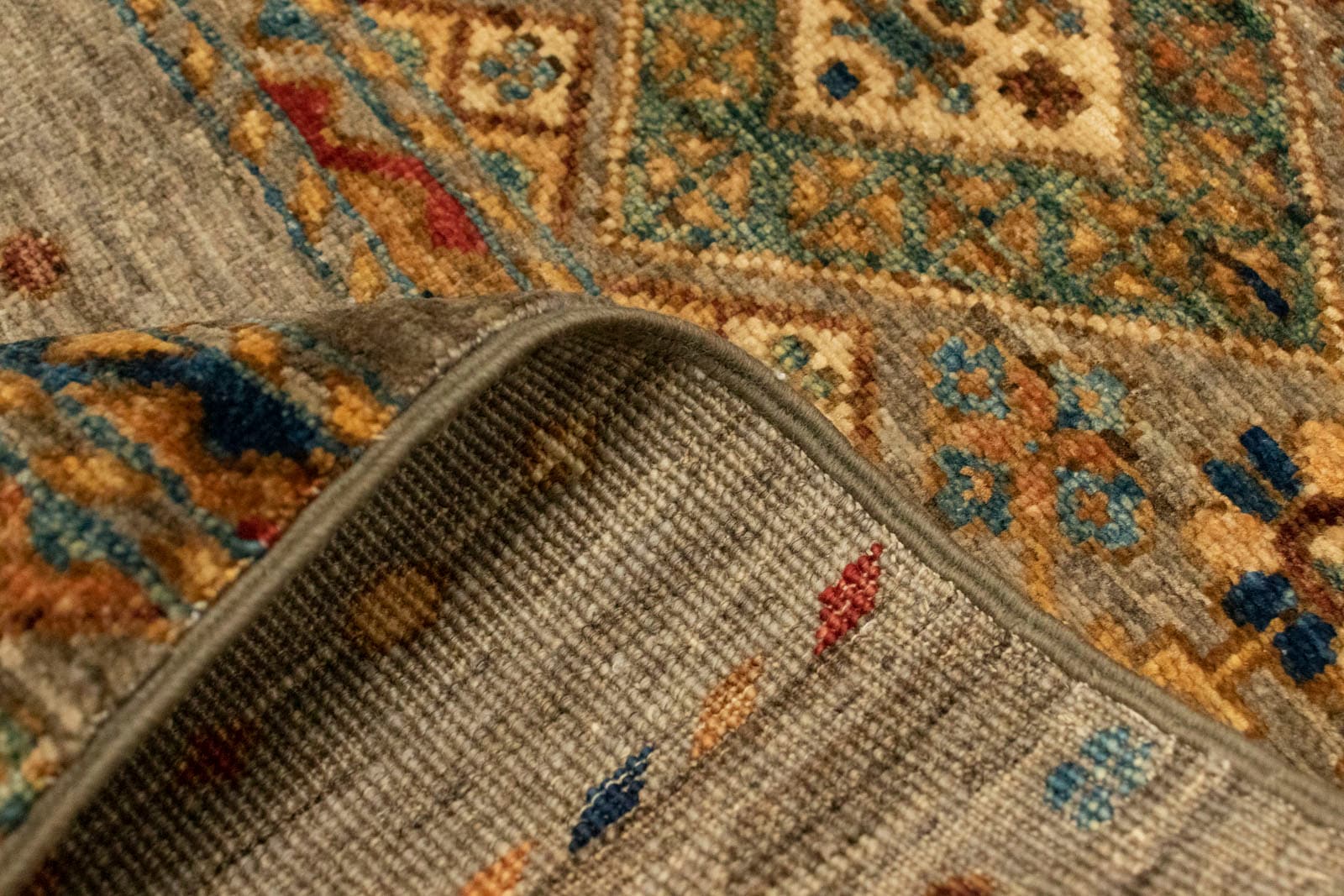 morgenland Wollteppich »Ziegler Modern Teppich handgeknüpft grau«, rechteckig, handgeknüpft