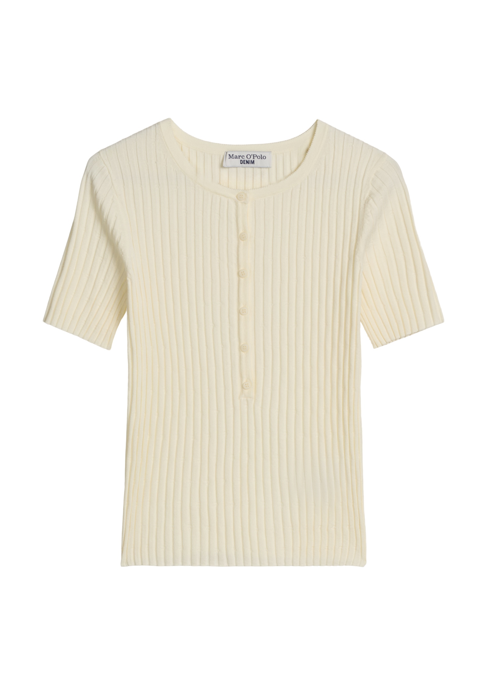 Marc O'Polo DENIM Kurzarmpullover »aus LENZING™ ECOVERO™«