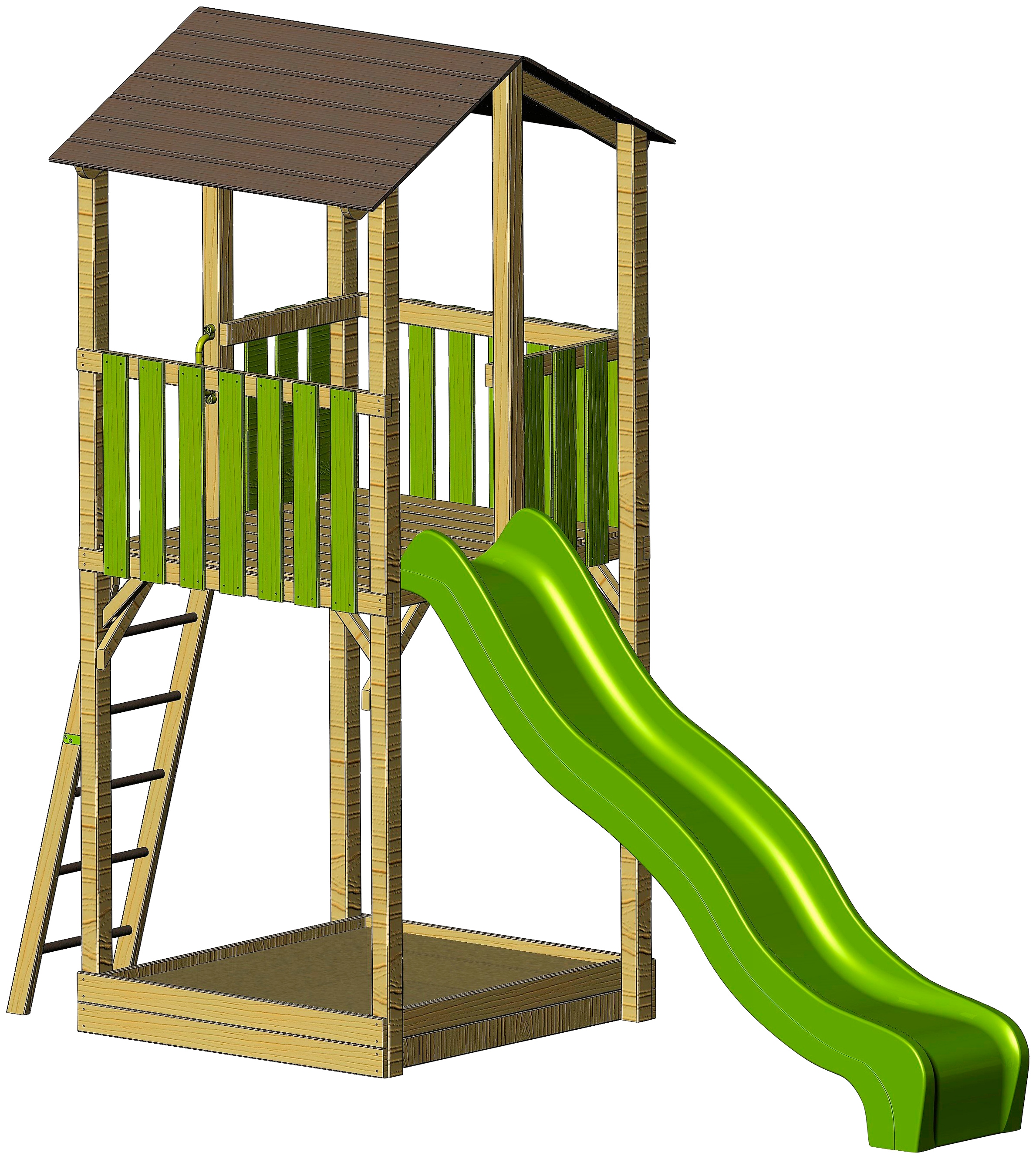 50NRTH Spielturm »Wendi Toys Dino«, BxTxH: 561x438x307 cm
