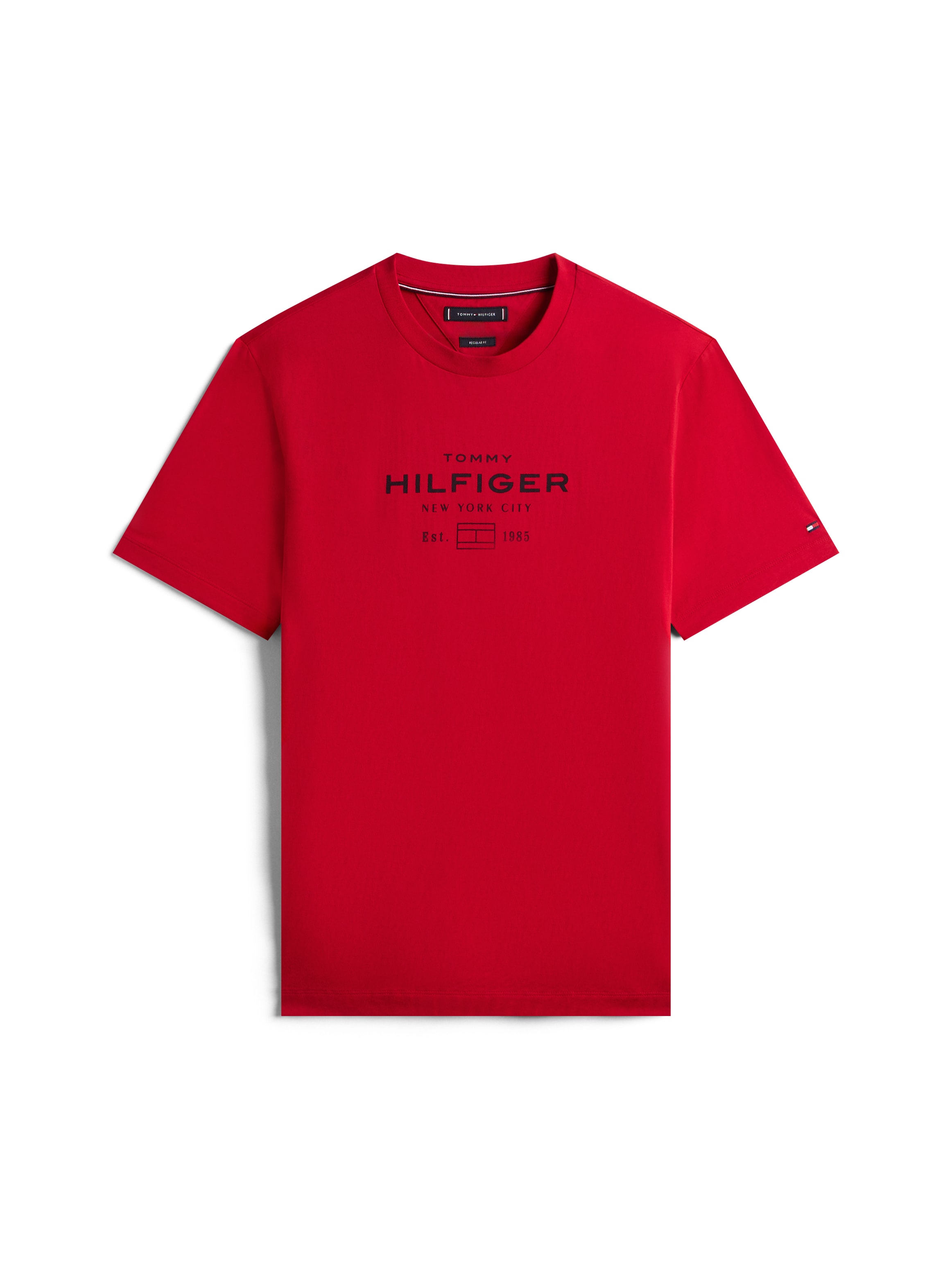 Tommy Hilfiger T-Shirt »HILFIGER STACK GRAPHIC TEE« Regular fit mit Rundhalsausschnitt