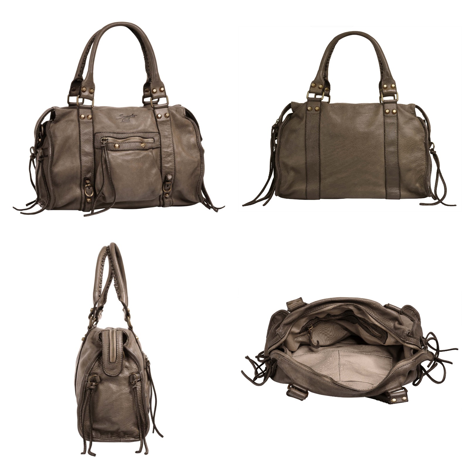 Samantha Look Shopper, echt Leder, Made in Italy