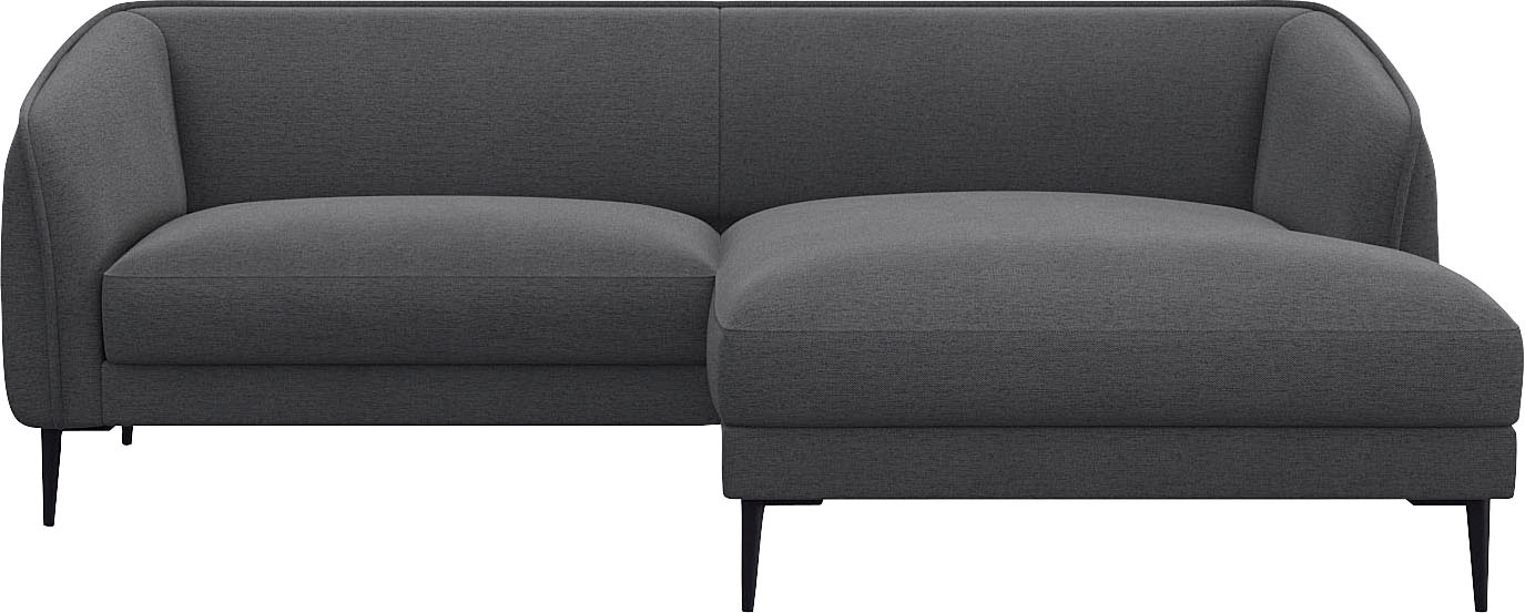 FLEXLUX Ecksofa "Belle Designsofa, bequem durch Kaltschaum im Sitz" Skandinavisches Design, In hochwertiger Verarbeitung, B/T 218/149 cm