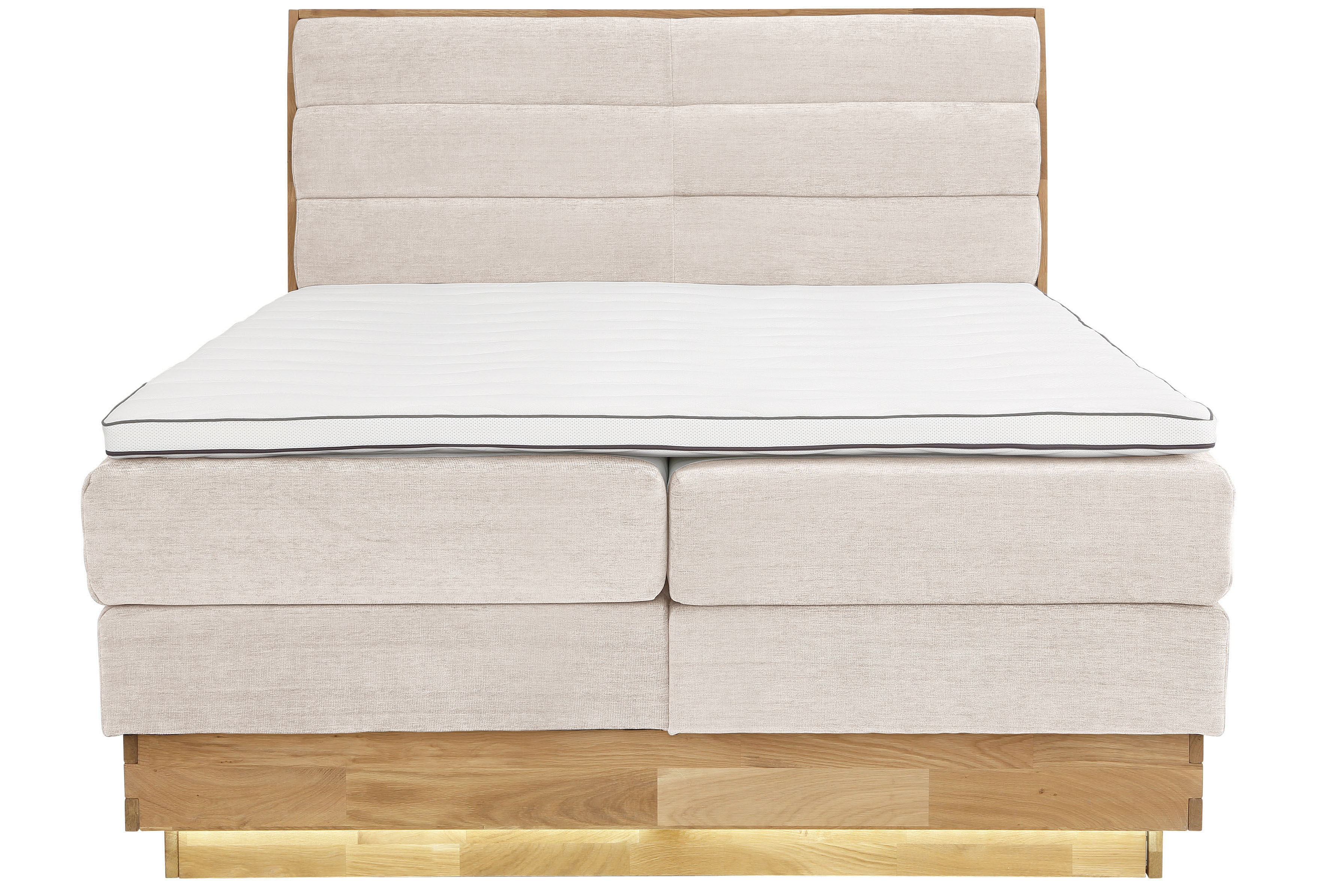 Thumbnail - OTTO products Boxspringbett, LED-Beleuchtung, mit zertifizierten, recycelten Bezugsstoffen
