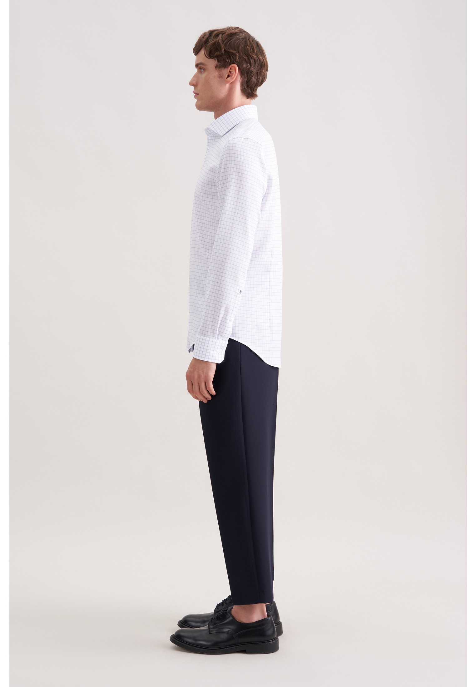 seidensticker Businesshemd »Schwarze Rose« Slim 1/1 Kentkragen Karo