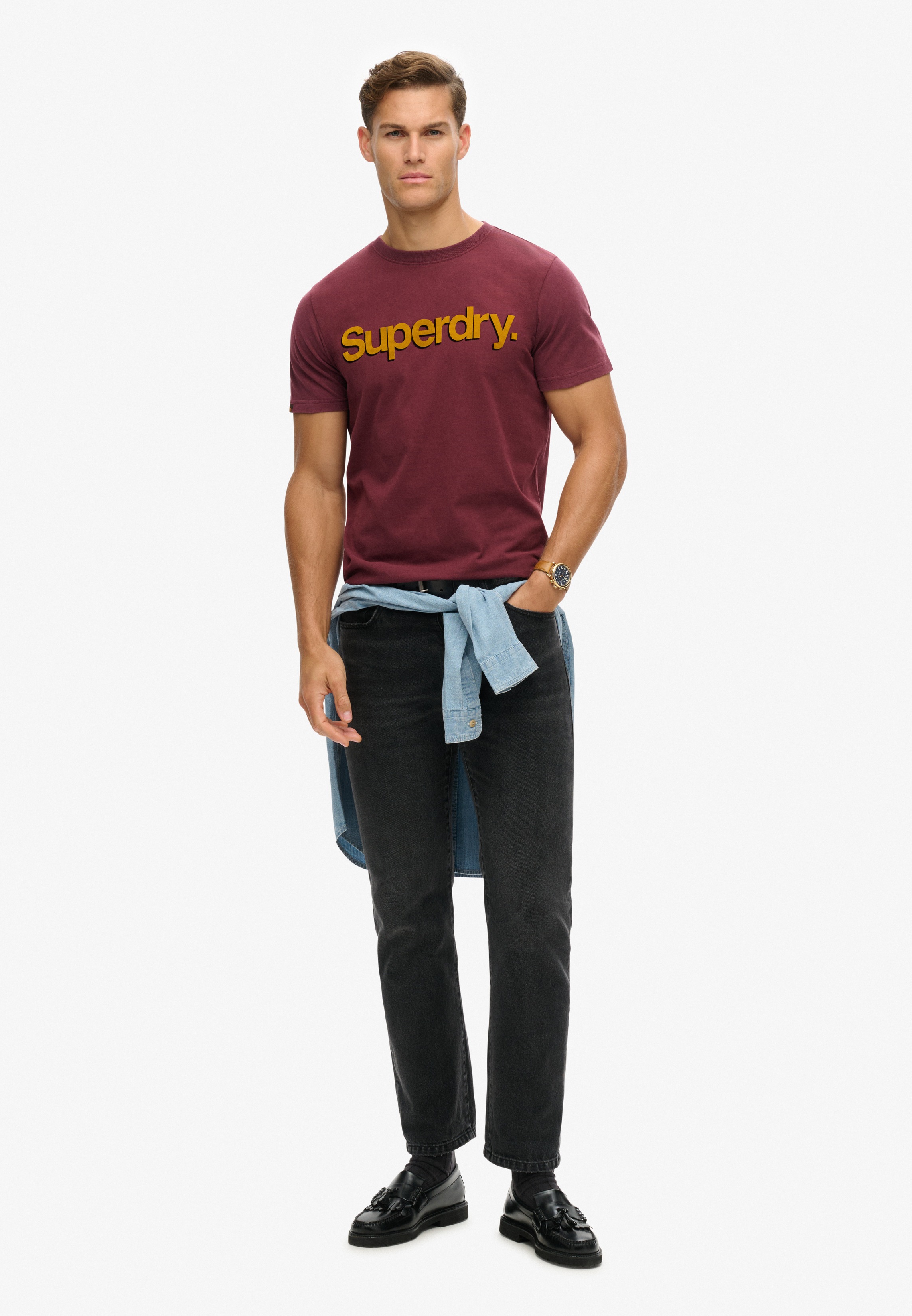 Thumbnail - Superdry Rundhalsshirt "CLASSIC CORE LOGO SHADOW TEE"