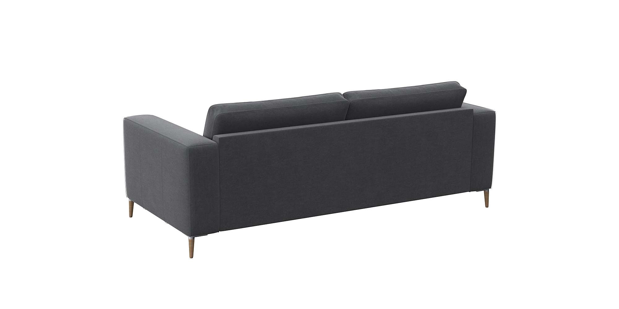 FLEXLUX 2,5-Sitzer »Fiore, super Sitzkomfort durch Kaltschaum,«, breite Armlehnen, Füße Alu+ Eiche