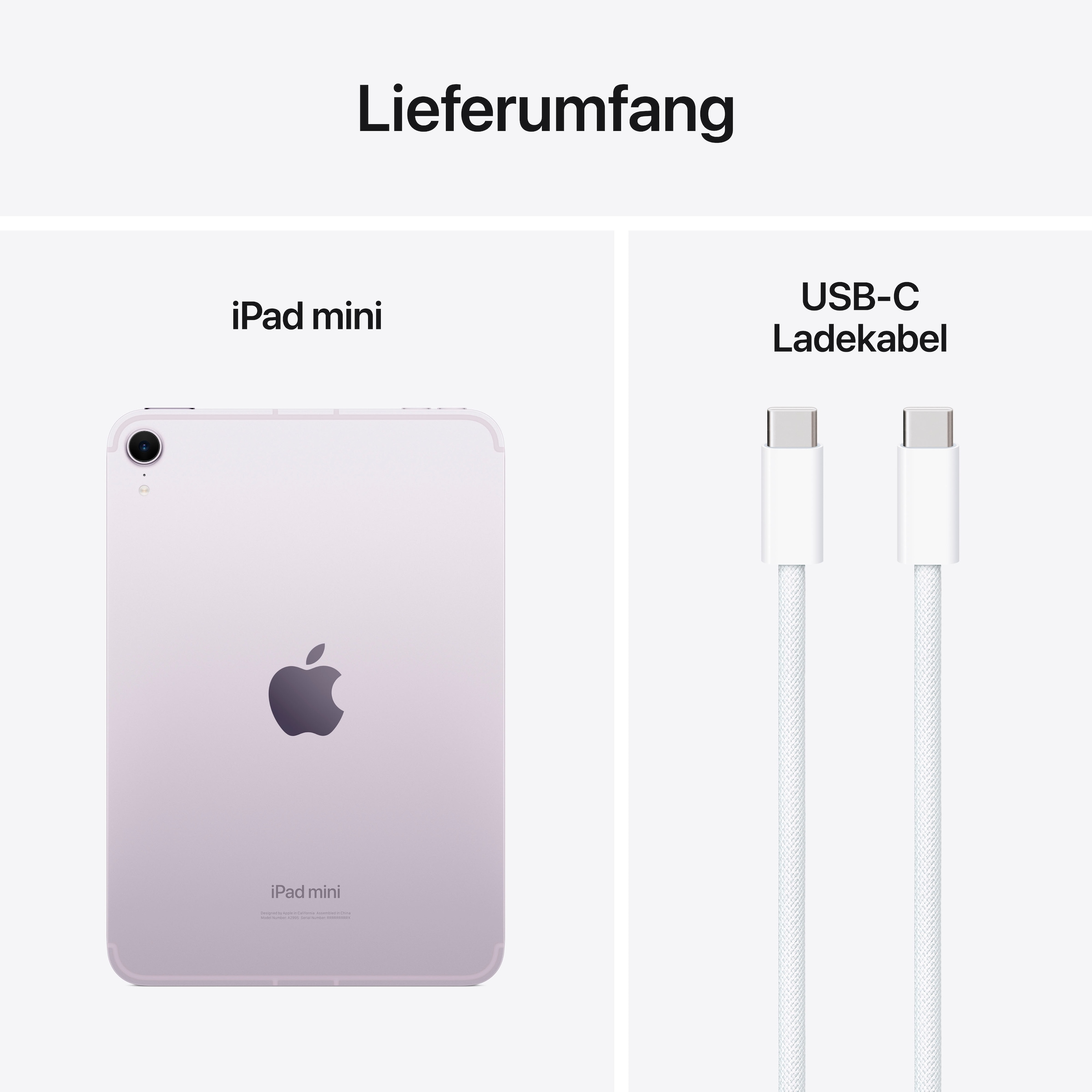 Apple Tablet »iPad mini 2024 Wi-Fi + Cellular 256GB«, (21 cm / 8,3 Zoll), iPadOS, 5G,)