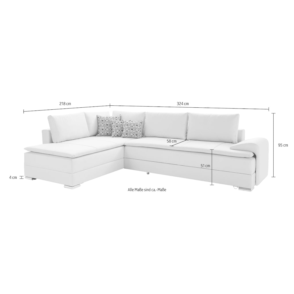 INOSIGN Ecksofa »Night & Day L-Form«