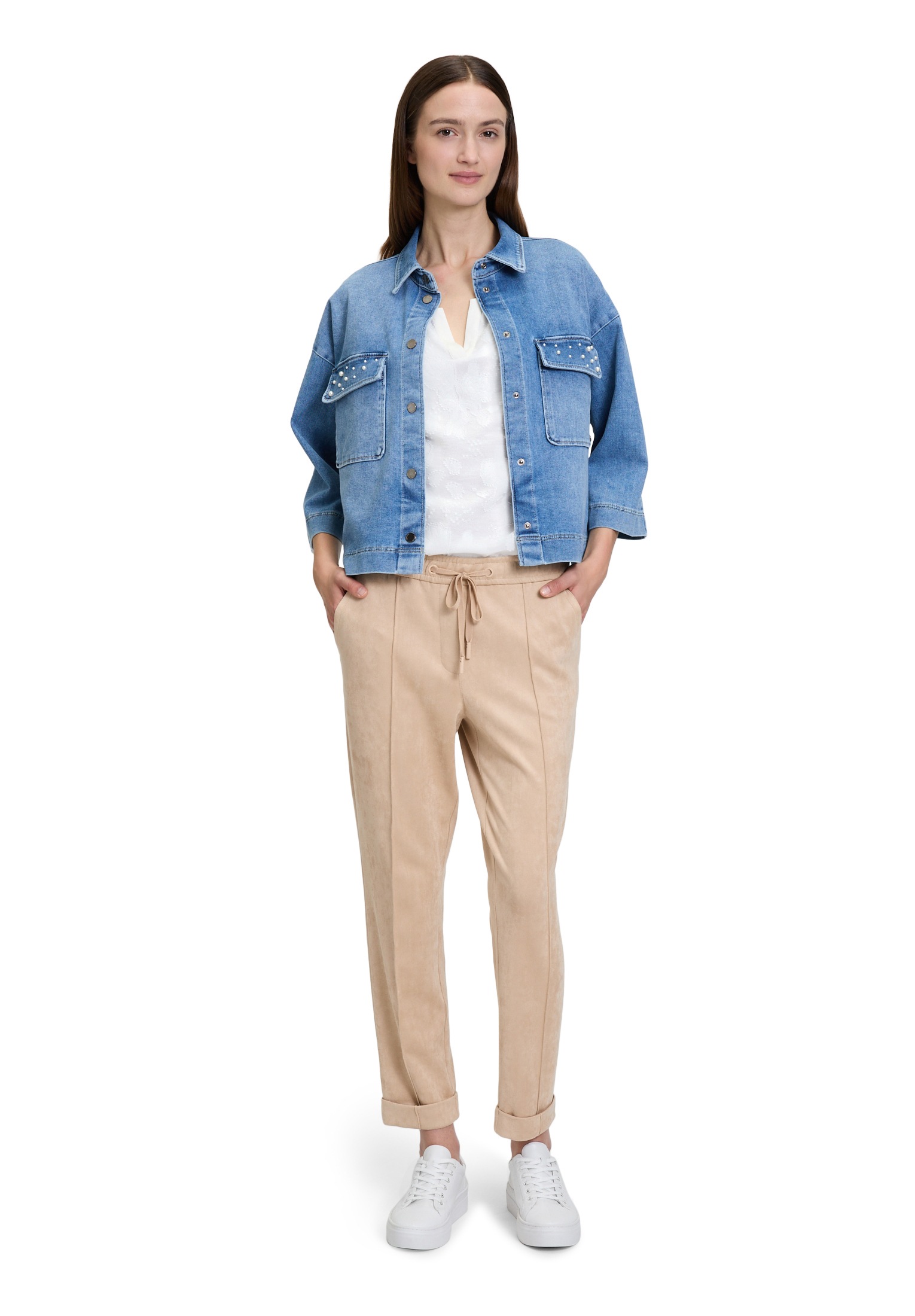 Betty&Co Schlupfhose »Betty & Co Schlupfhose mit Biesen«, Material