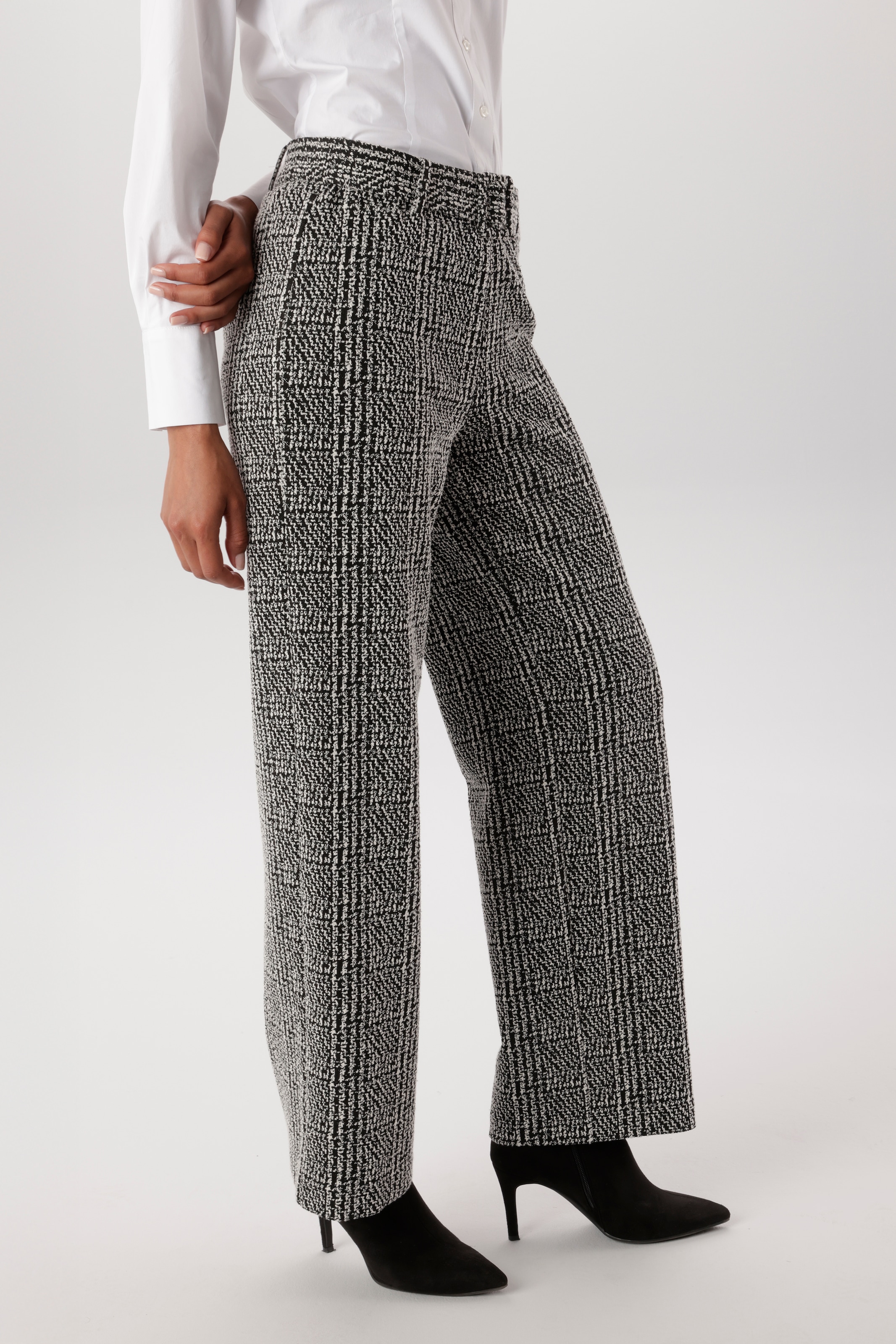 Aniston SELECTED Schlupfhose  mit Gürtel im gleichen Karomuster-Design - NEUE KOLLEKTION
