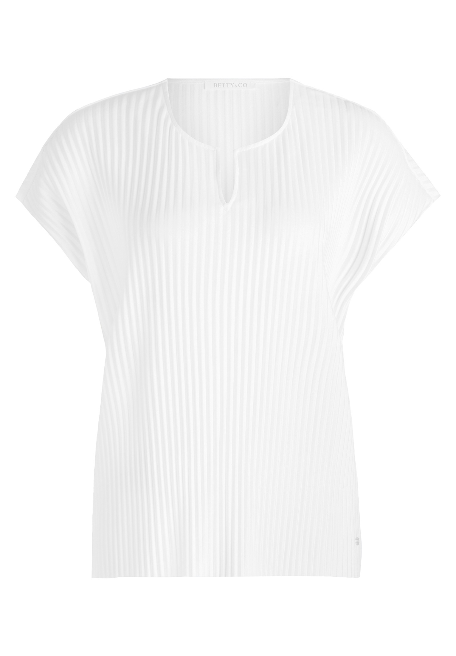 Betty&Co Kurzarmshirt "Damen mit Plissee" 1 Stk. Plissee günstig online kaufen