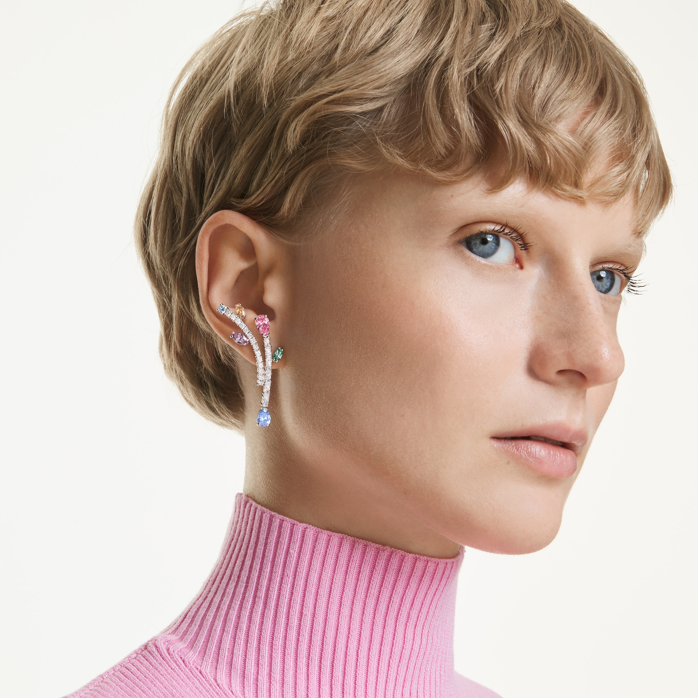 Swarovski Paar Ohrstecker »Schmuck Geschenk 2026 CAPSULE Ohrringe Blätter« mit Swarovski® Kristall
