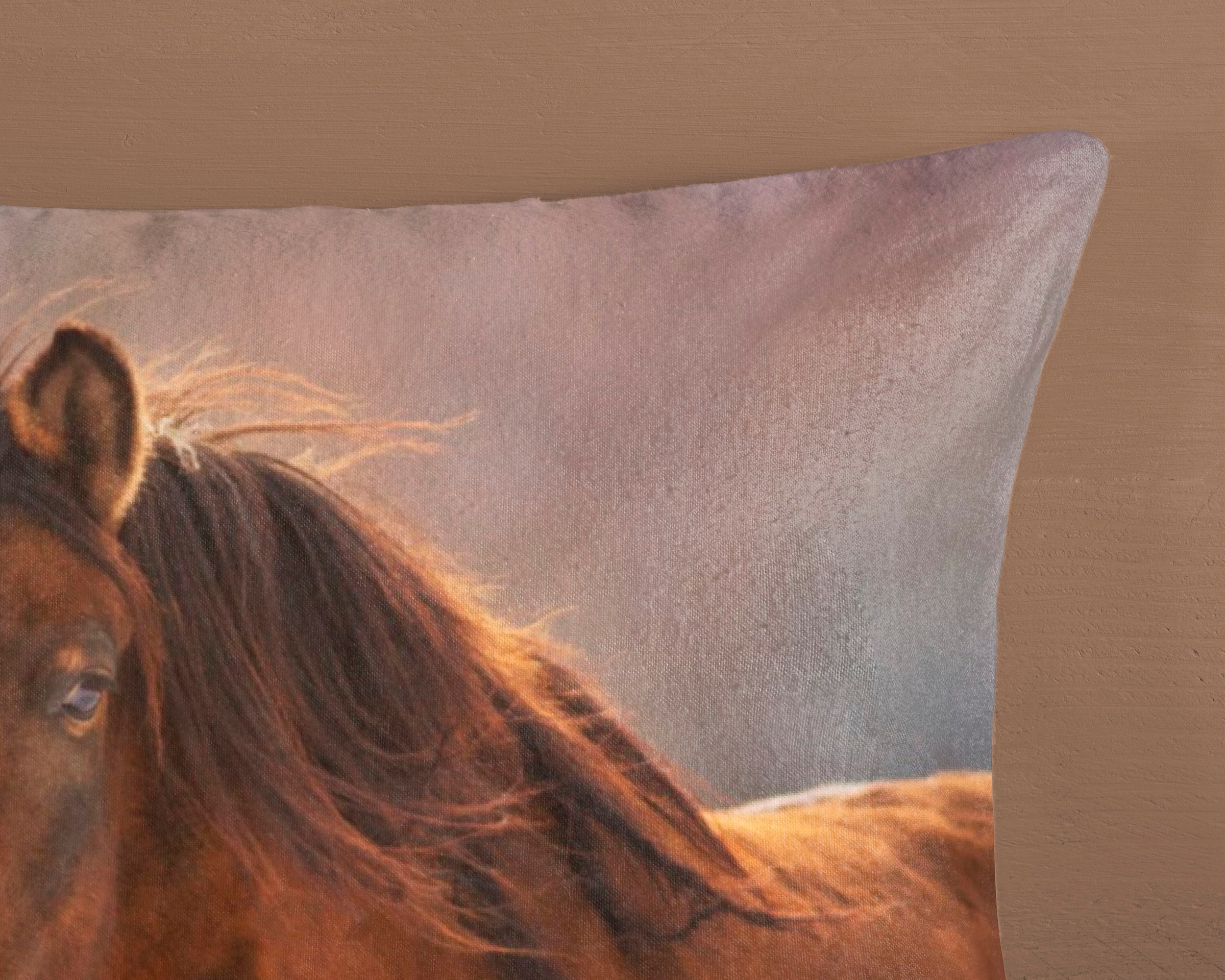 good morning Kinderbettwäsche »Ponies«, Biber, 135x200, Winter, Warm, Reißverschluss, Wendeoptik, Kind, Pferde