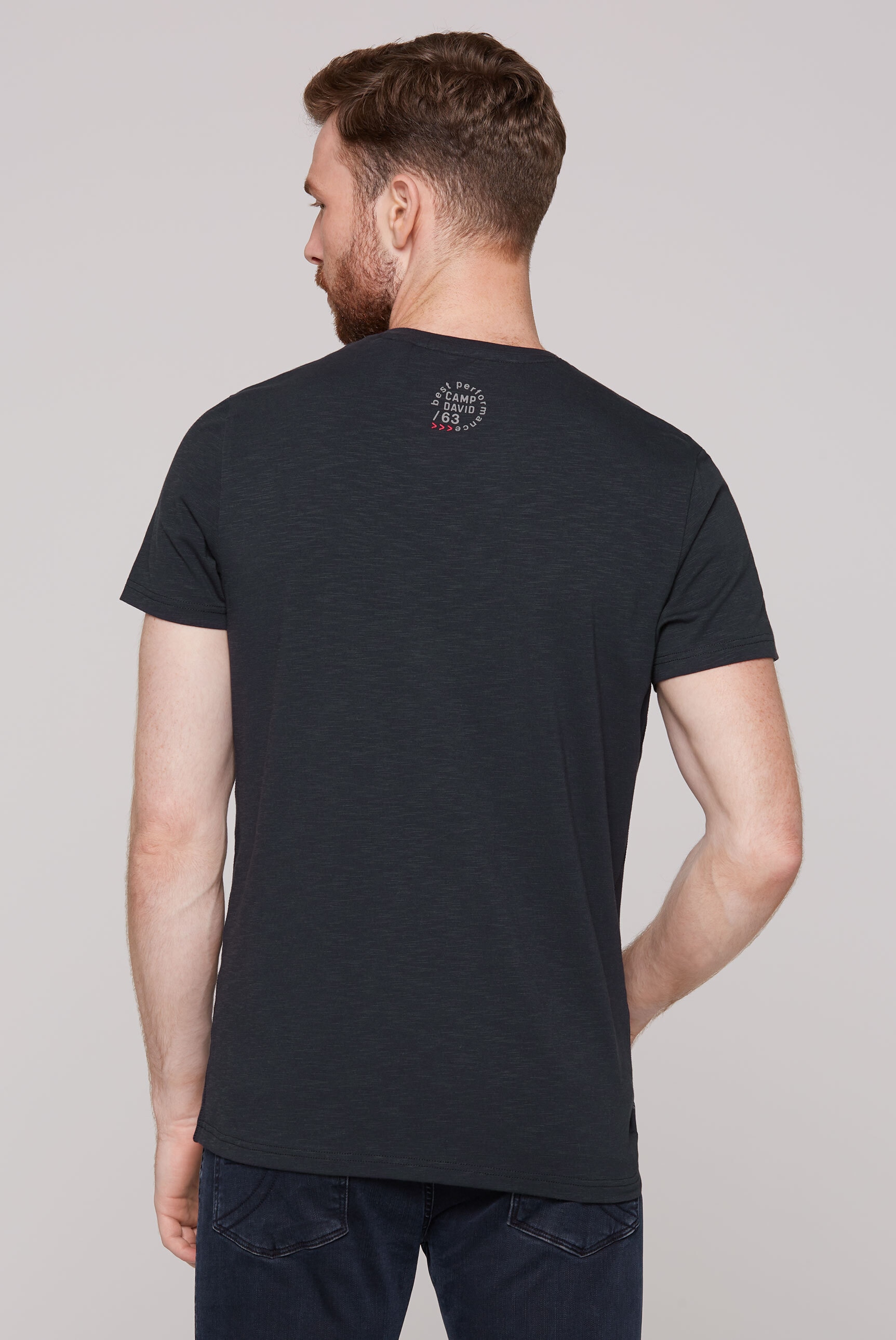 CAMP DAVID V-Shirt, mit maskulinem V-Ausschnitt