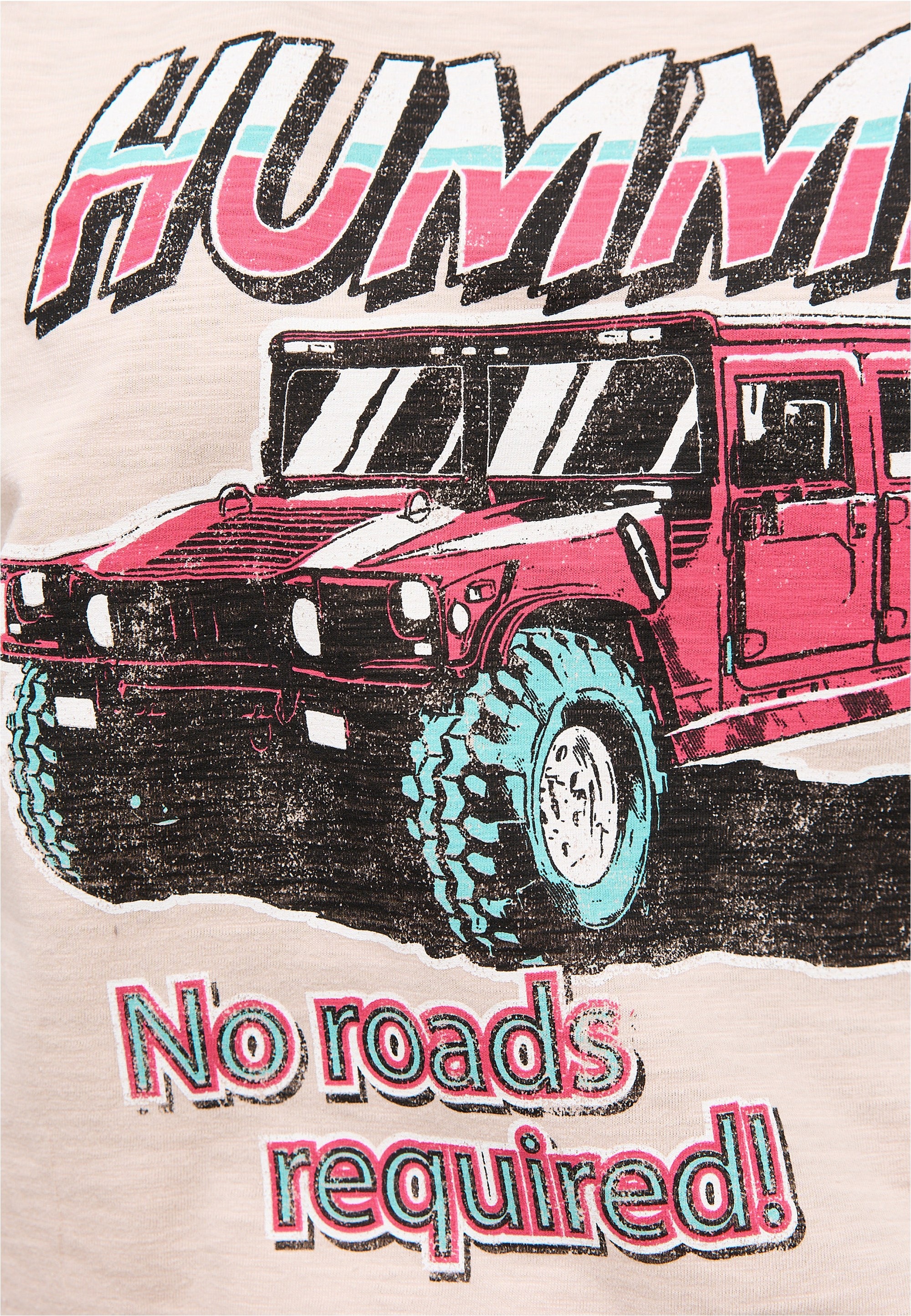 Recovered T-Shirt »No Roads Required Hummer«, (1 tlg.), mit coolem Print