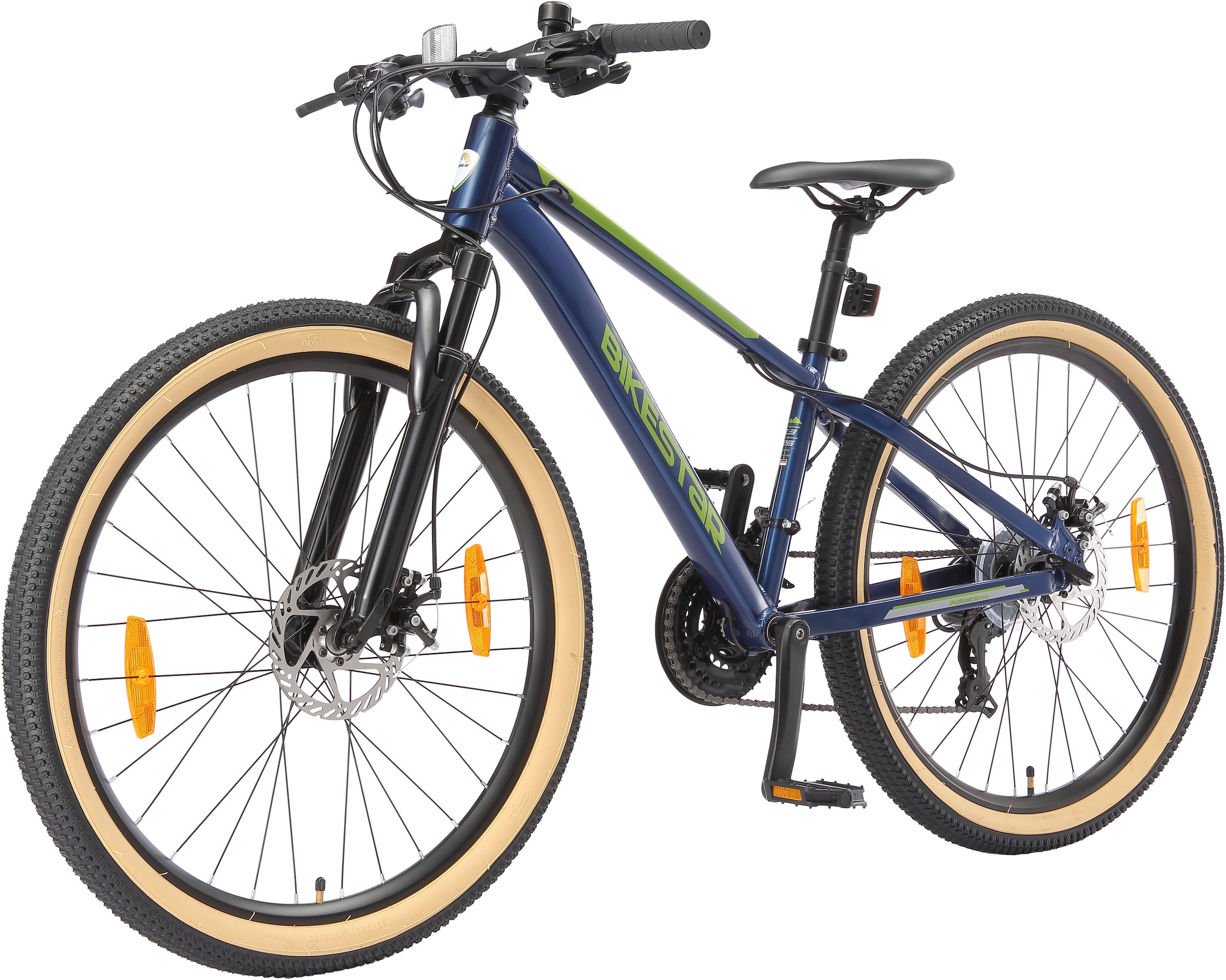 Bikestar Mountainbike 21 Gang Shimano RD-TY300 Schaltwerk Kettenschaltung für Damen und Herren, Kettenschaltung