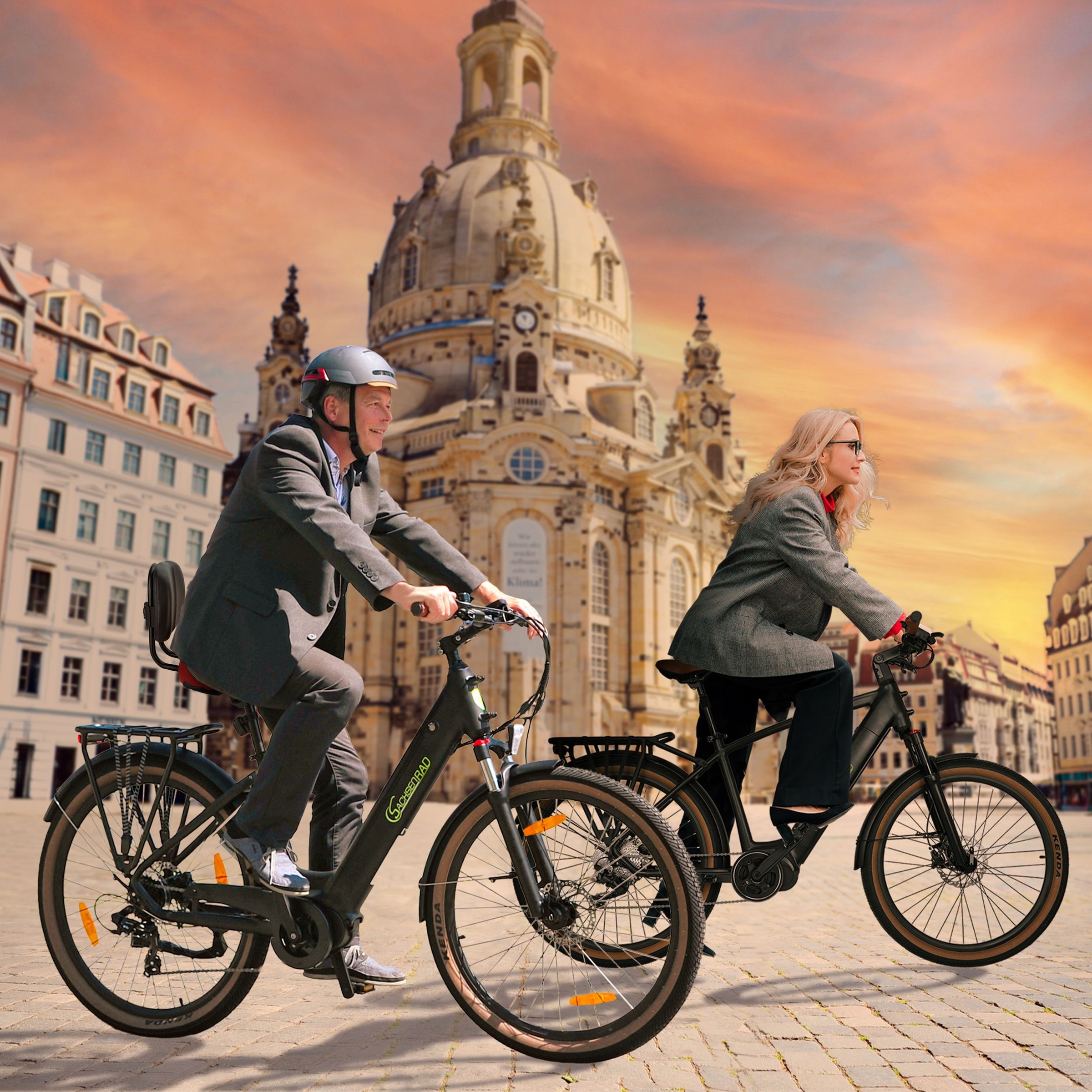 SachsenRad Fahrradsattel »Sattel mit verstellbarer Rückenlehne«