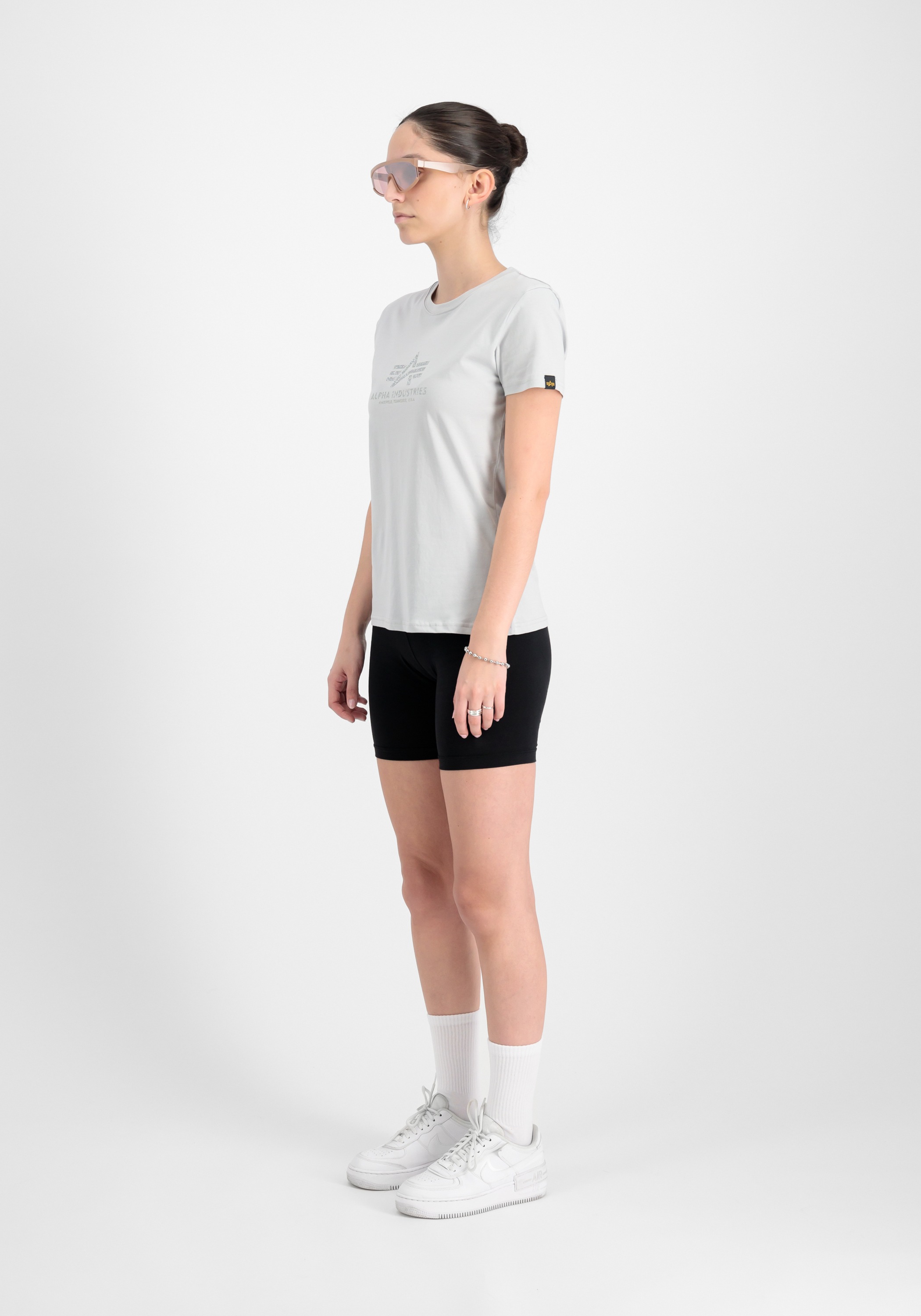 Alpha Industries T-Shirt »Alpha Industries Women - T-Shirts New Basic T-Shirt BL Glitter W«