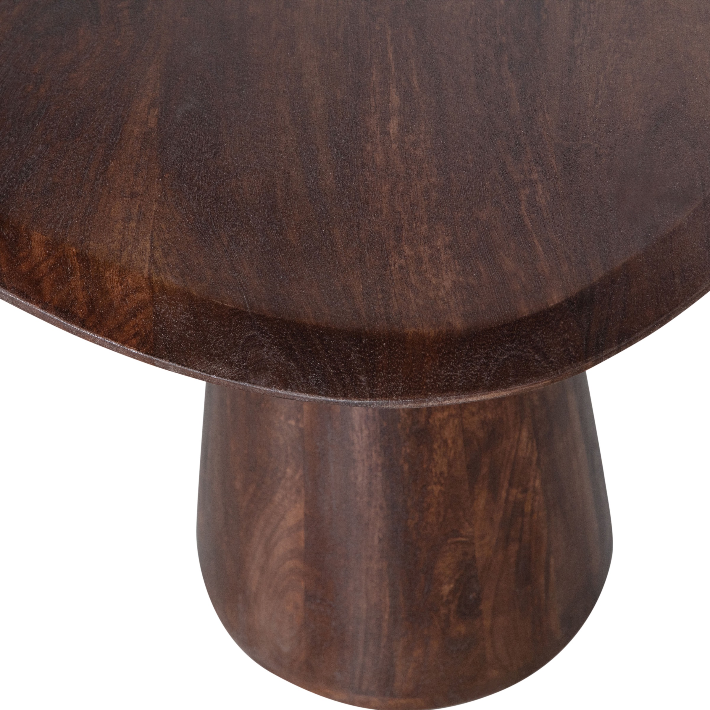 WOOOD Beistelltisch »Posture aus Mangoholz mit organischer Platte und Standfuß 60x53x51 cm« Tragkraft 15 kg, Standfuß Ø 16–29 cm, Plattendicke 3 cm