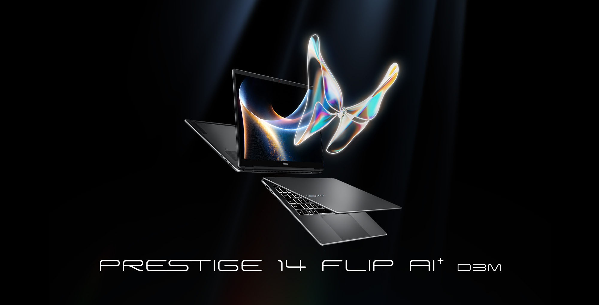 MSI Convertible Notebook »Prestige 14 Flip AI+ D3MTG-055« 35,7 cm / 14 ″ Intel Core Ultra 9 Intel Graphics 2.000 GB SSD