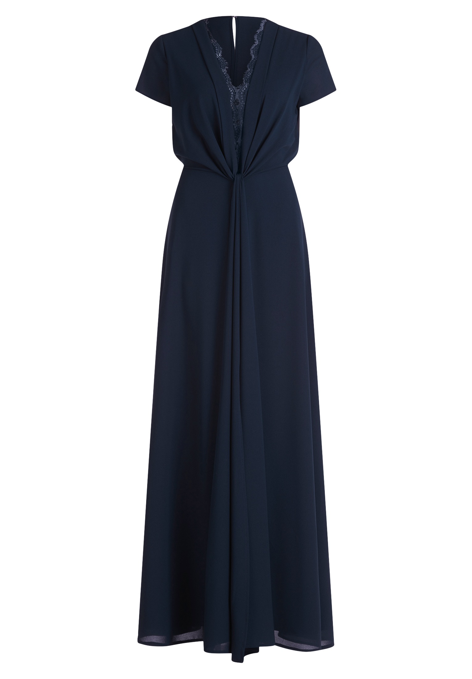 Vera Mont Abendkleid "Vera Mont Damen Abendkleid mit Spitzeneinsatz", Raffu günstig online kaufen