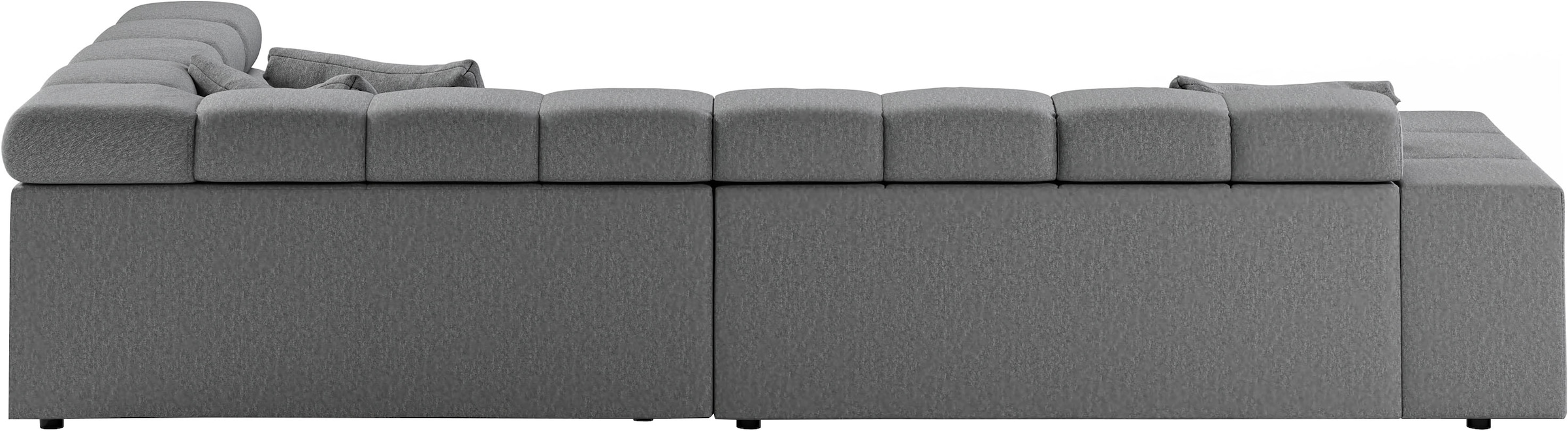 INOSIGN Ecksofa »Ancona incl. Kopfteilverstellung, Breite 319cm, L-Form«, wahlweise motorische Sitztiefenverstellung, auch in Cord + Easy Care