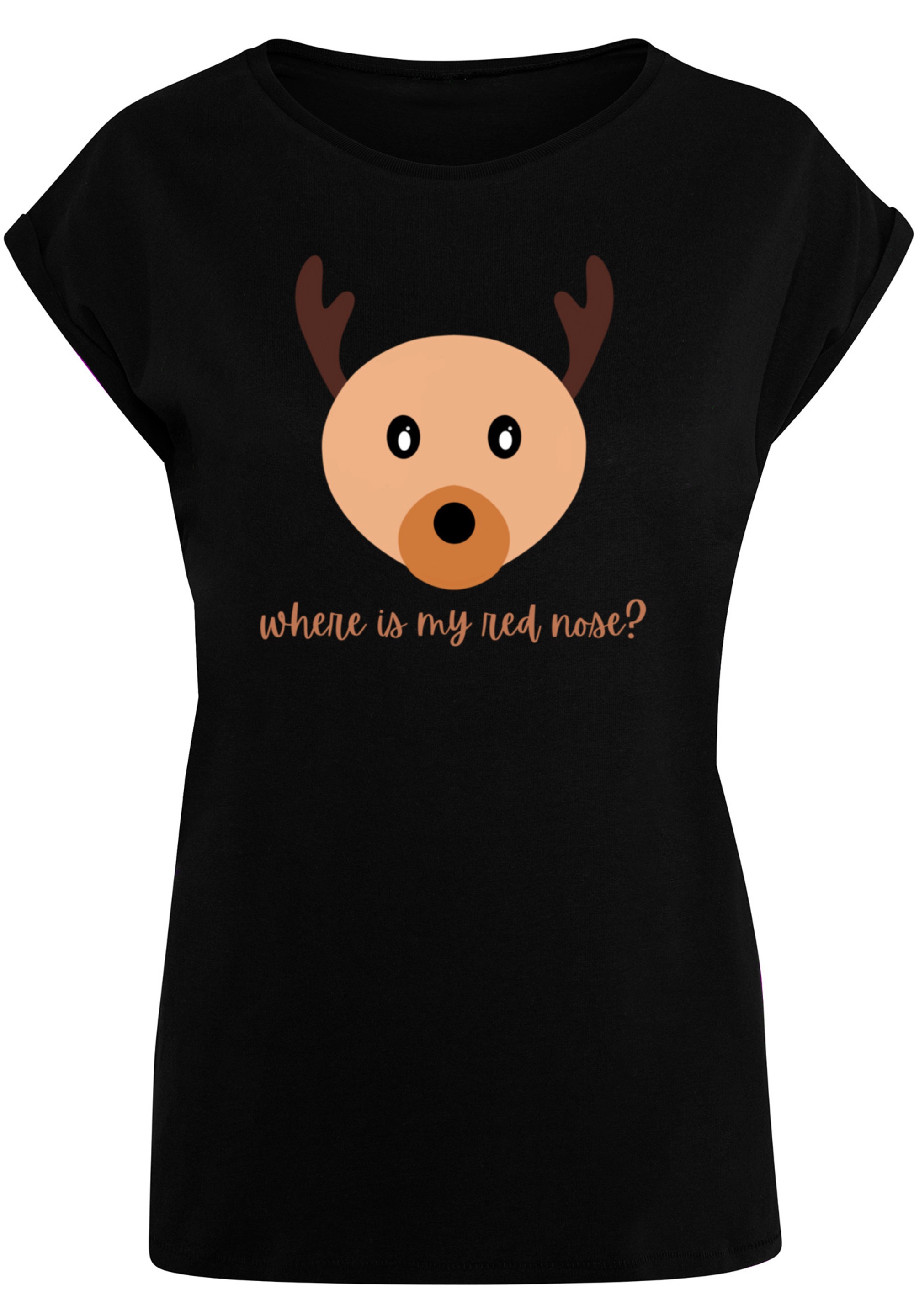 F4NT4STIC T-Shirt »Red Nose Weihnachten«, Print