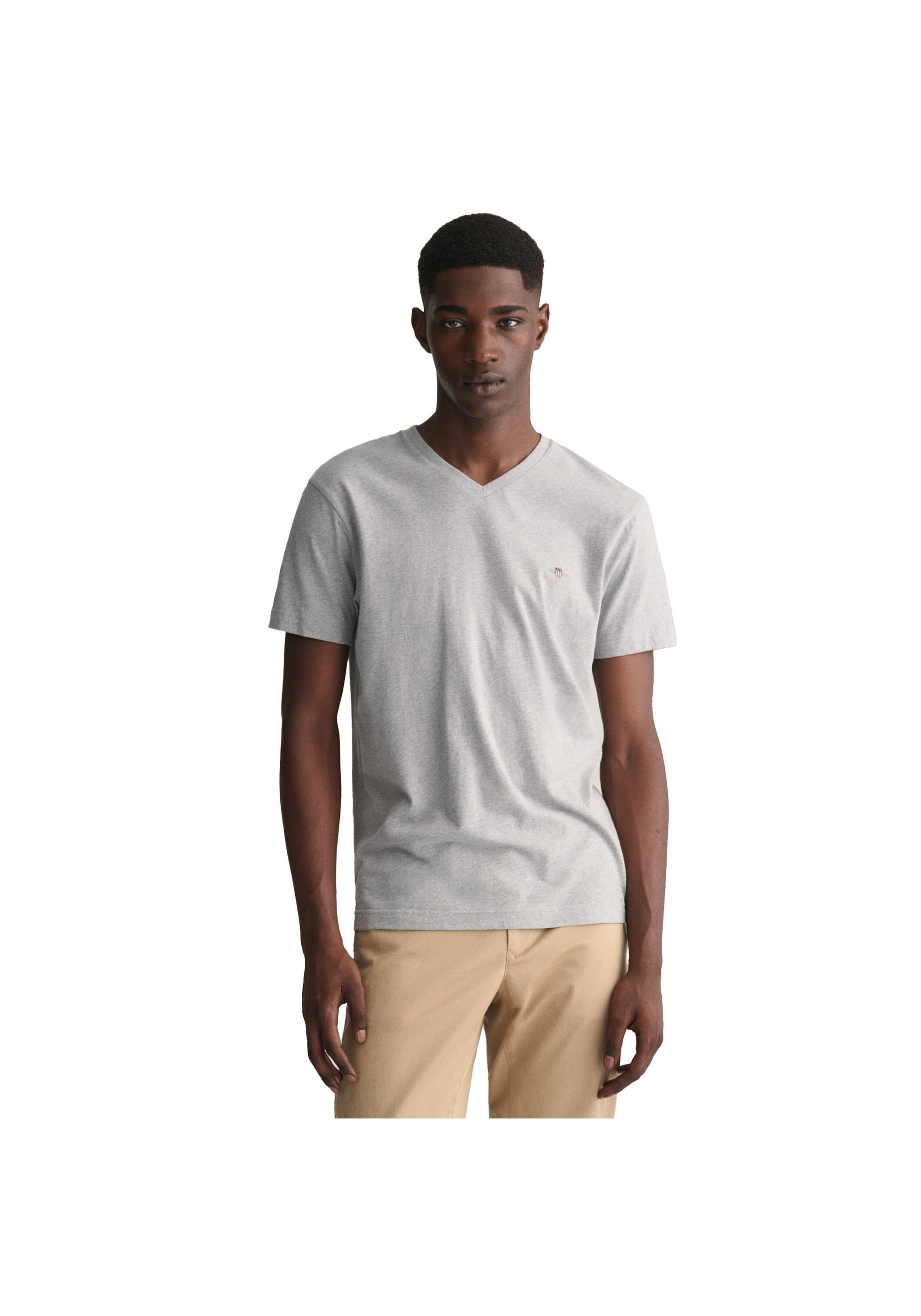 Gant T-Shirt »T-Shirt SLIM SHIELD V-NECK T-SHIRT 1er Pack«