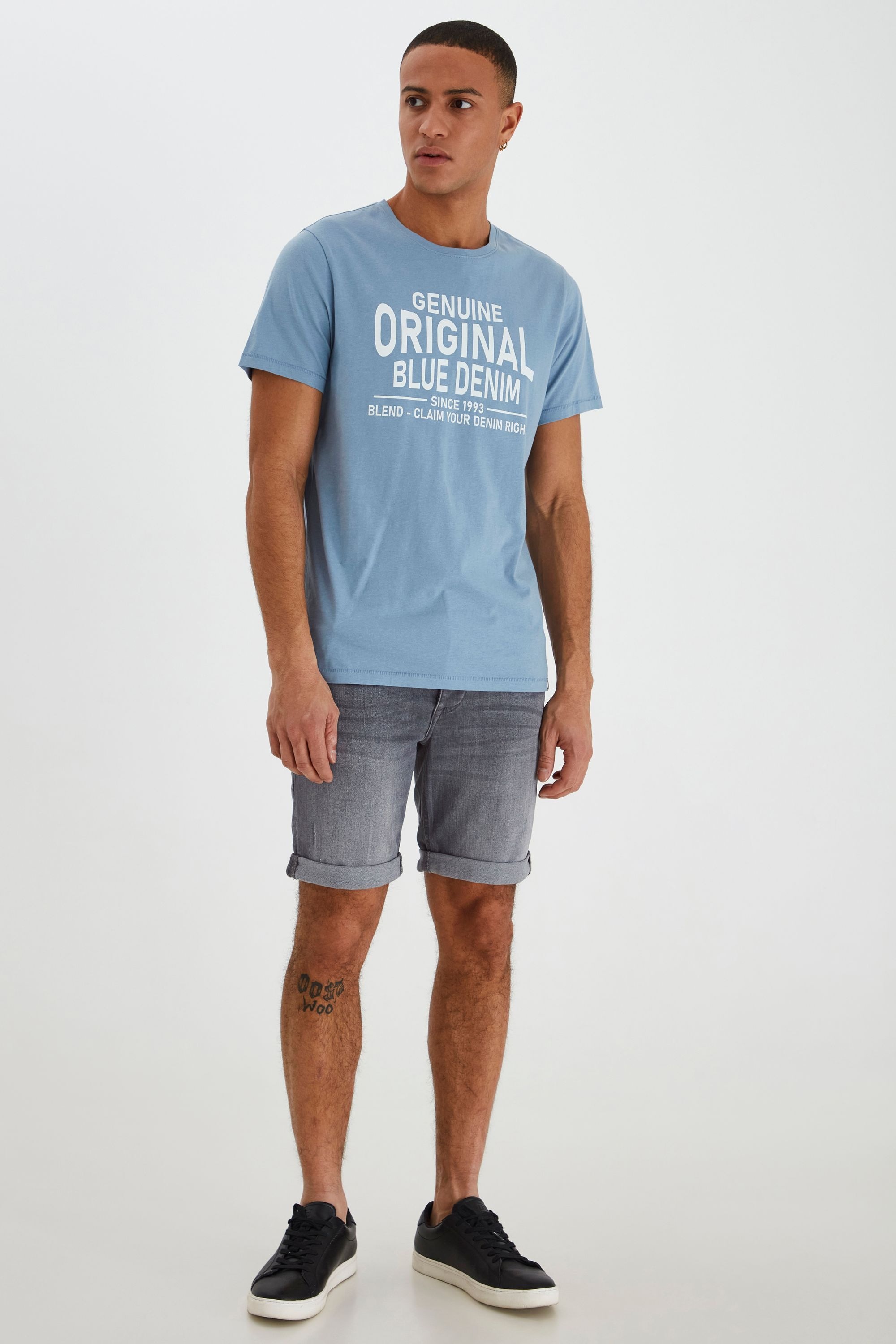 Thumbnail - Blend Jeansshorts "BHMartels" Stilvolle 5-Pocket-Jeansshorts mit Used Look Effekt