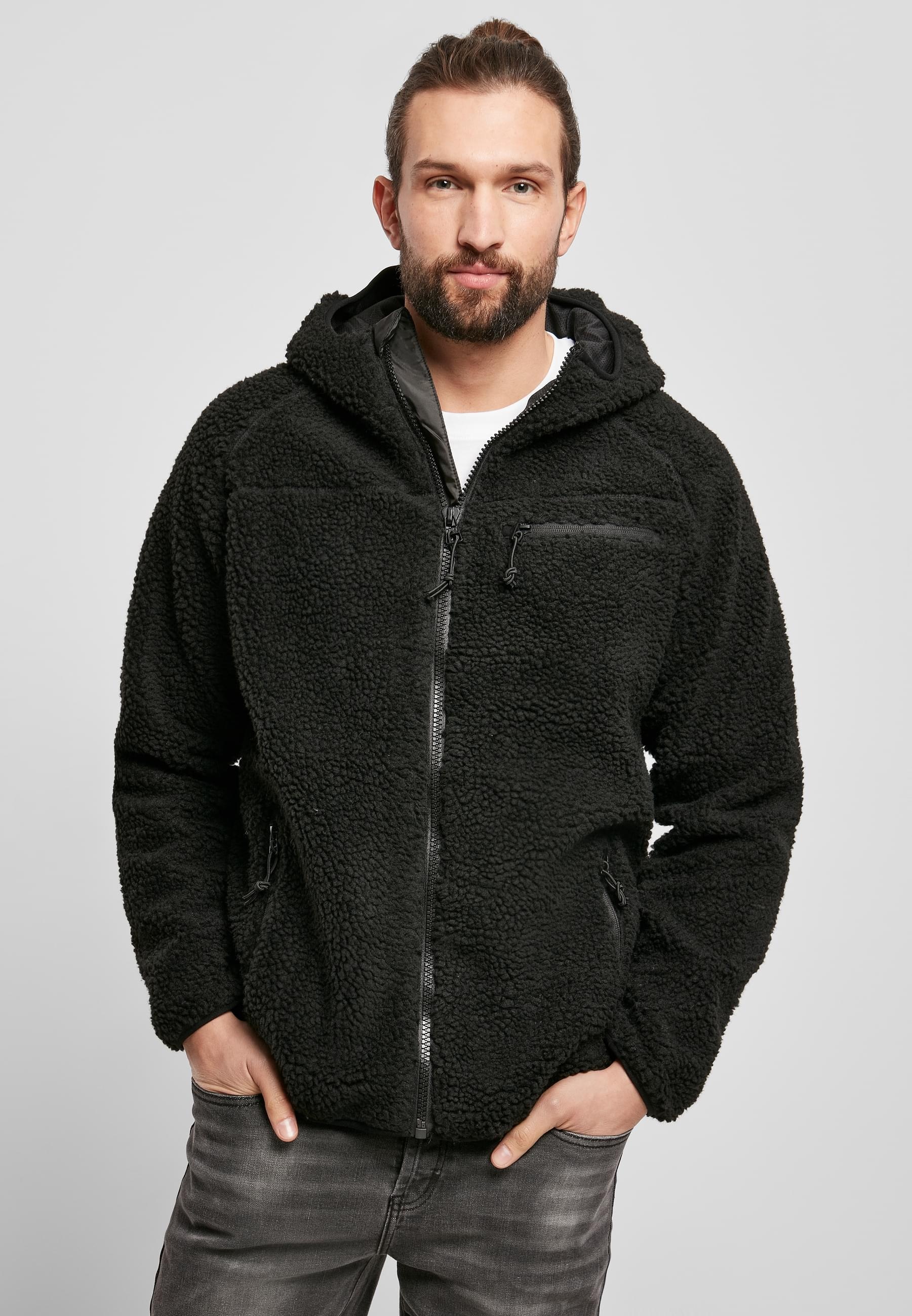 Brandit Anorak »Brandit Herren Teddyfleece Worker Jacket«, (1 St.), mit Kapuze