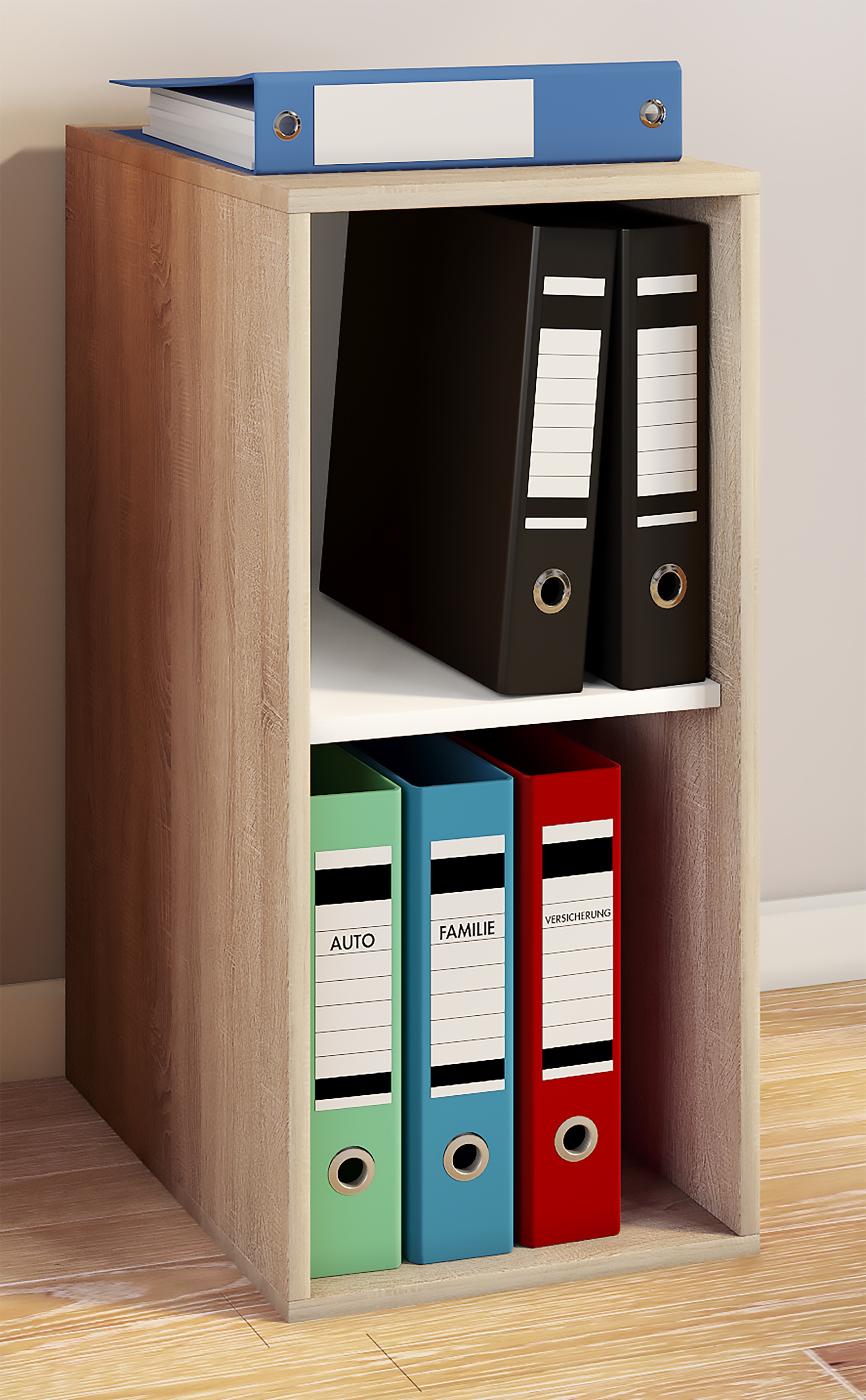 VCM Bücherregal »Holz Büro Regal Bücher Ordner Aktenregal Lona l 2f«