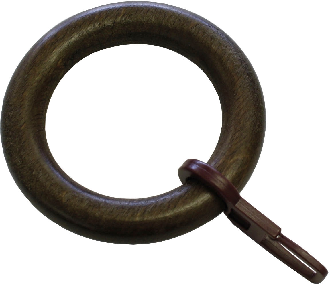 GARDINIA Gardinenring "Lugano Holz" Serie Gardinenstangen-Set Lugano Classi günstig online kaufen