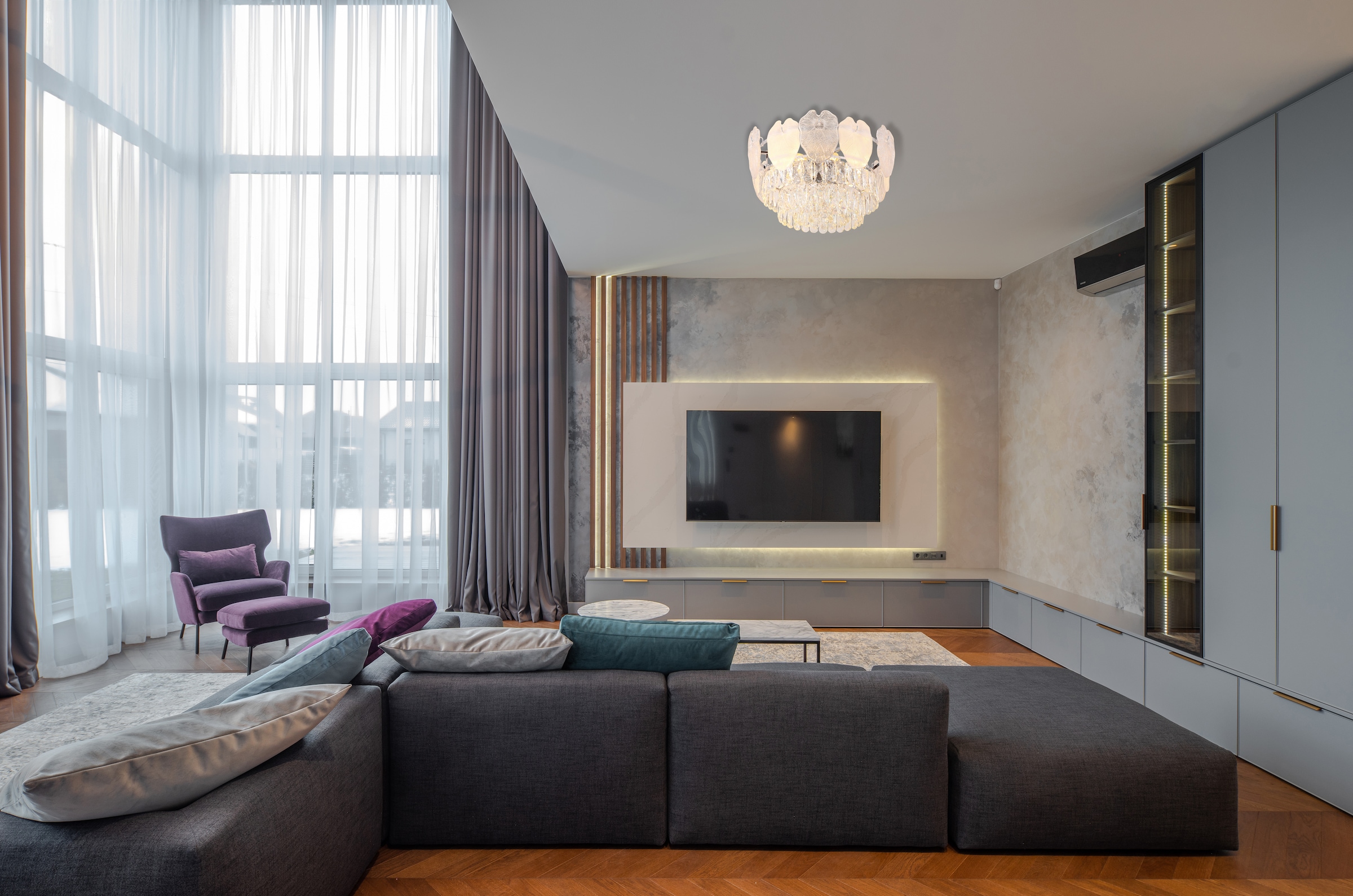 GLOBO LIGHTING Deckenleuchte »BENJAMIN«, Leuchtmittel E14 | ohne Leuchtmittel, Deckenlampe/chrom/Kristalle/elegant/Wohnzimmer