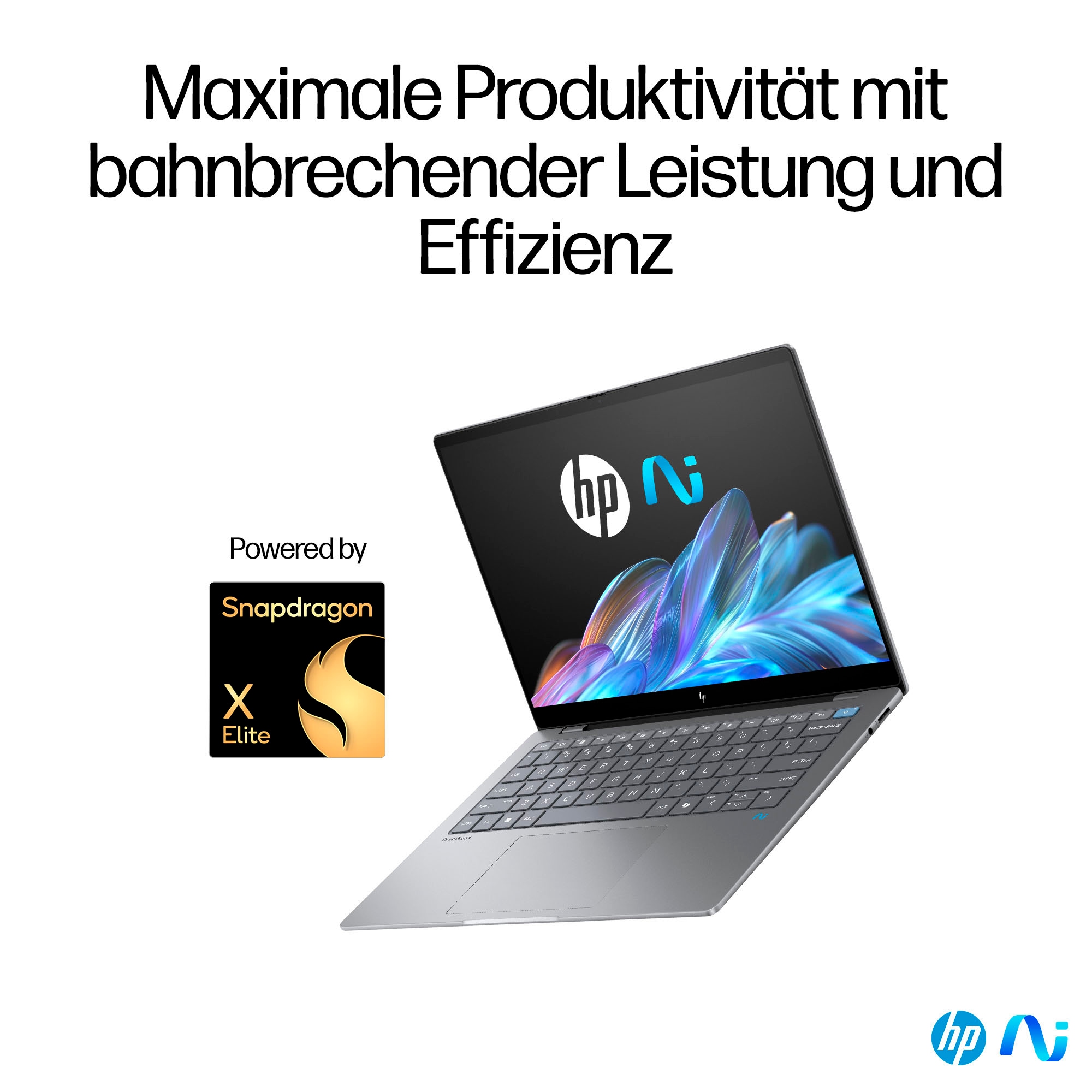 HP Notebook »OmniBook X 14-fe0060ng Silver«, 35,6 cm, / 14 Zoll, Qualcomm, Snapdragon X, Adreno, 1000 GB SSD