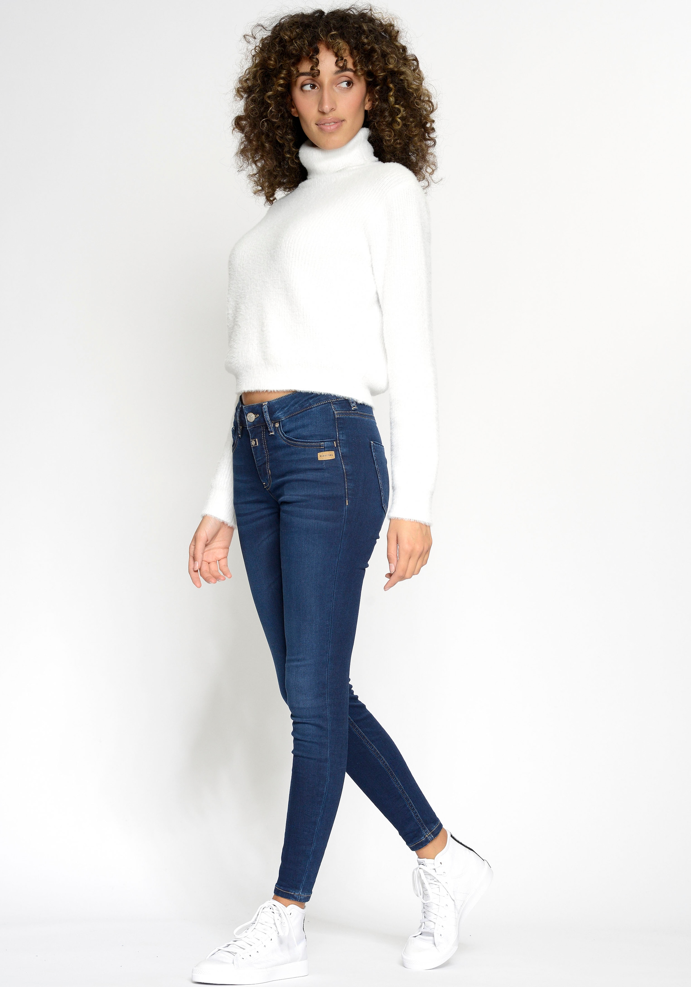 BAUR kaufen »94LAYLA«, GANG | Skinny-fit-Jeans mit online Used-Effekten