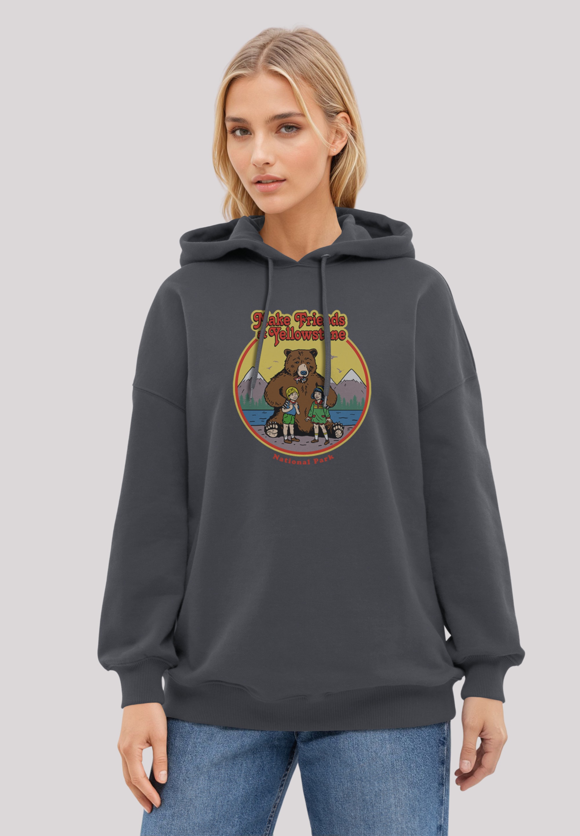 F4NT4STIC Kapuzenpullover "US National Parks Make Friends At Yellowstone" P günstig online kaufen