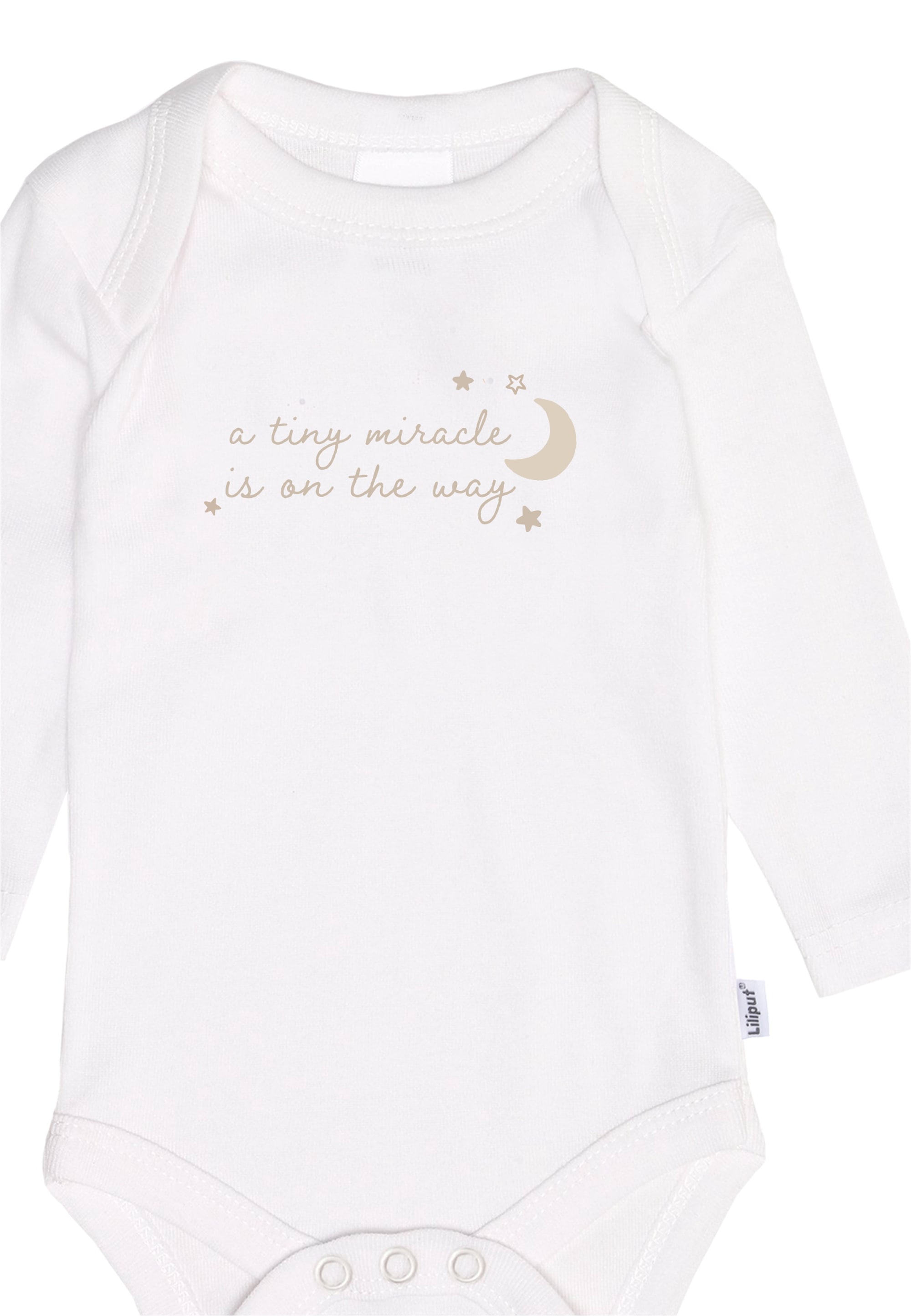 Liliput Body »a tiny mitacle is on the way«, 2er-Pack mit Druckknöpfen im Schritt