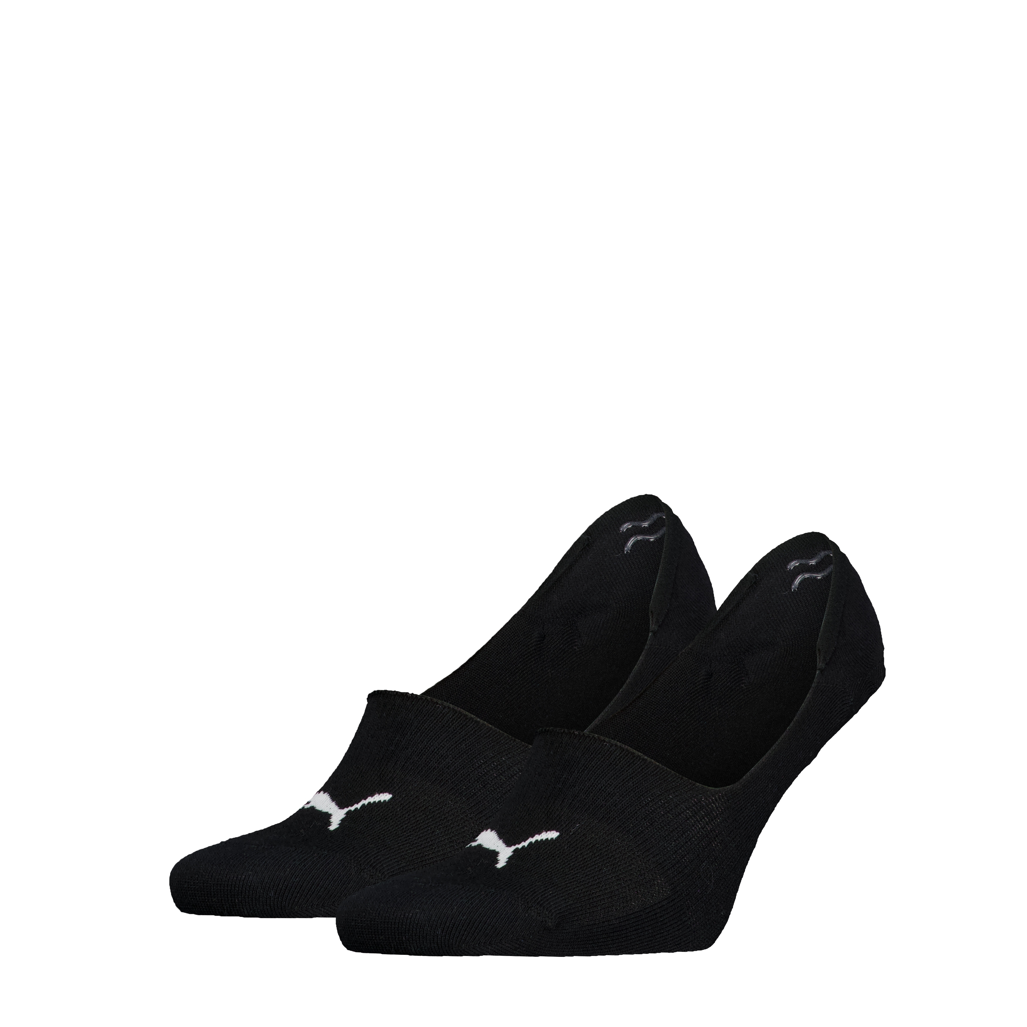 Puma Füßlinge "Puma Unisex Mid Cut Footie" 2 Paar, No-Show-Socks, Silikon In Der Ferse Für Optimalen Halt