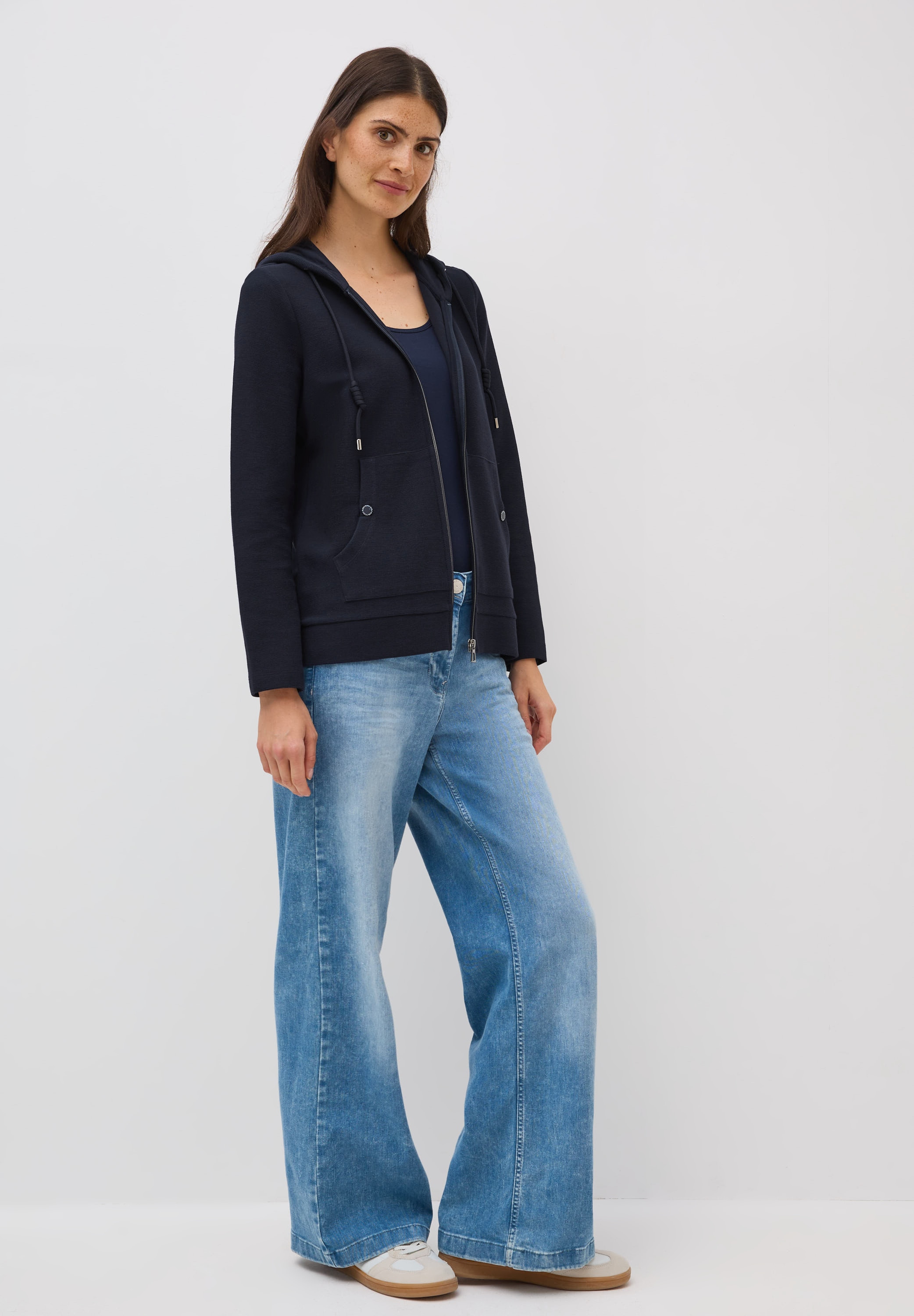 Cecil Sweatjacke, mit Kängurutasche